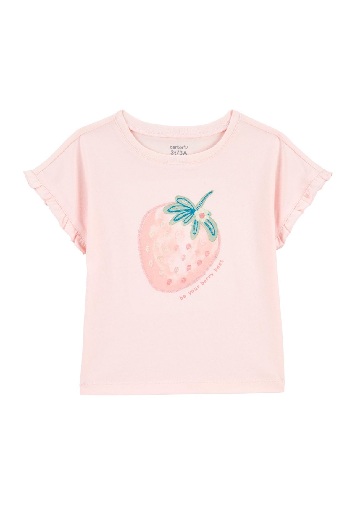 Toddler Girls Short Sleeve Jersey T-Shirt