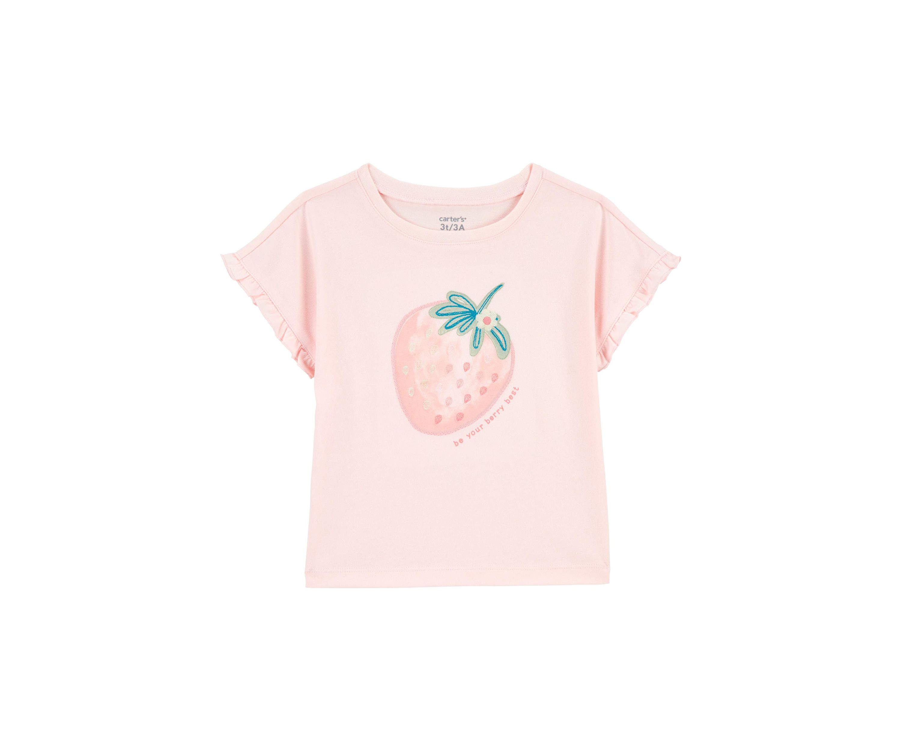 Toddler Girls Short Sleeve Jersey T-Shirt