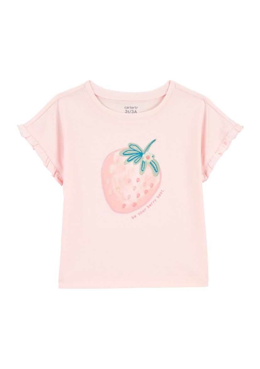 Toddler Girls Short Sleeve Jersey T-Shirt