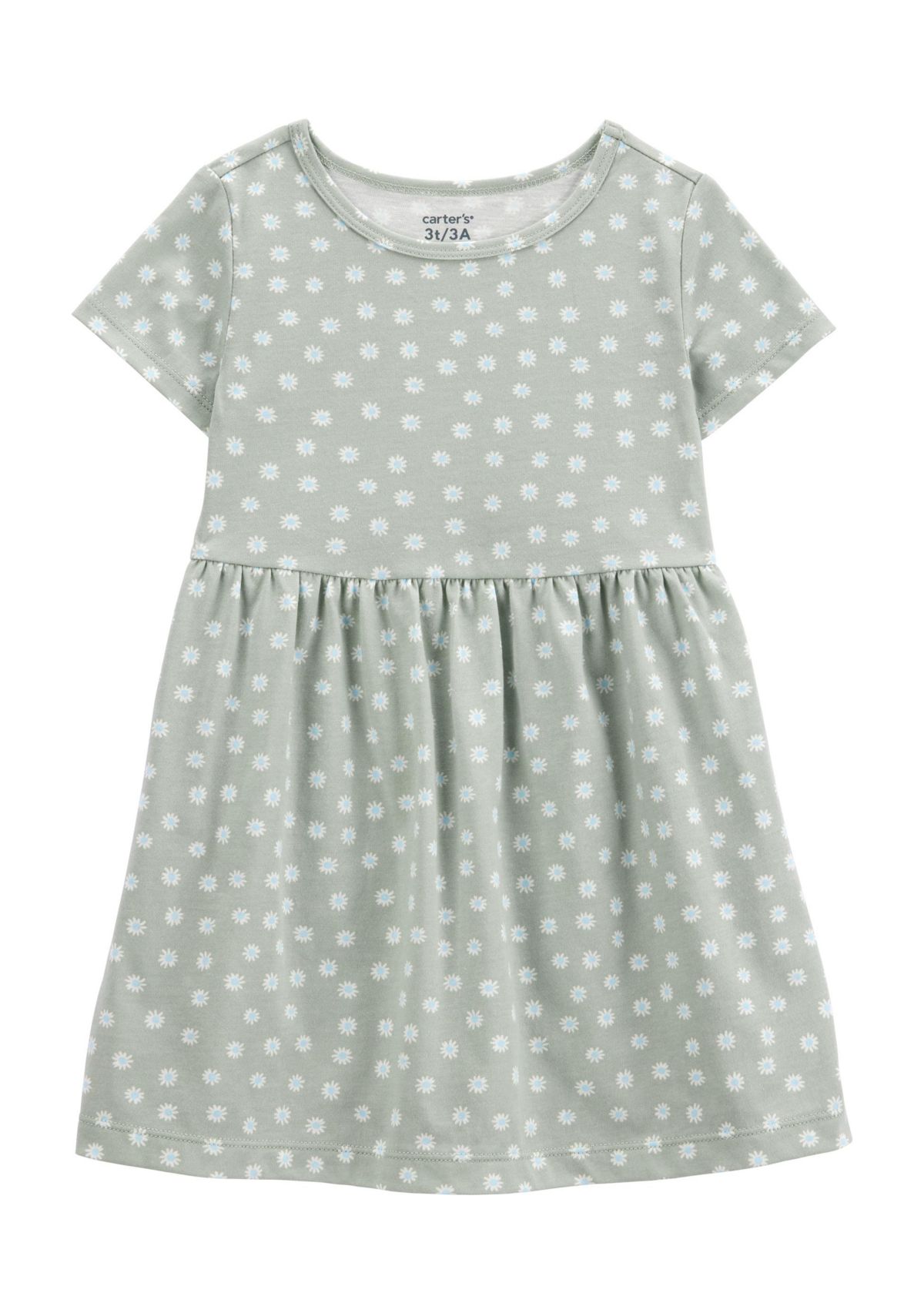 Toddler Girls Short Sleeve Floral Print Dress