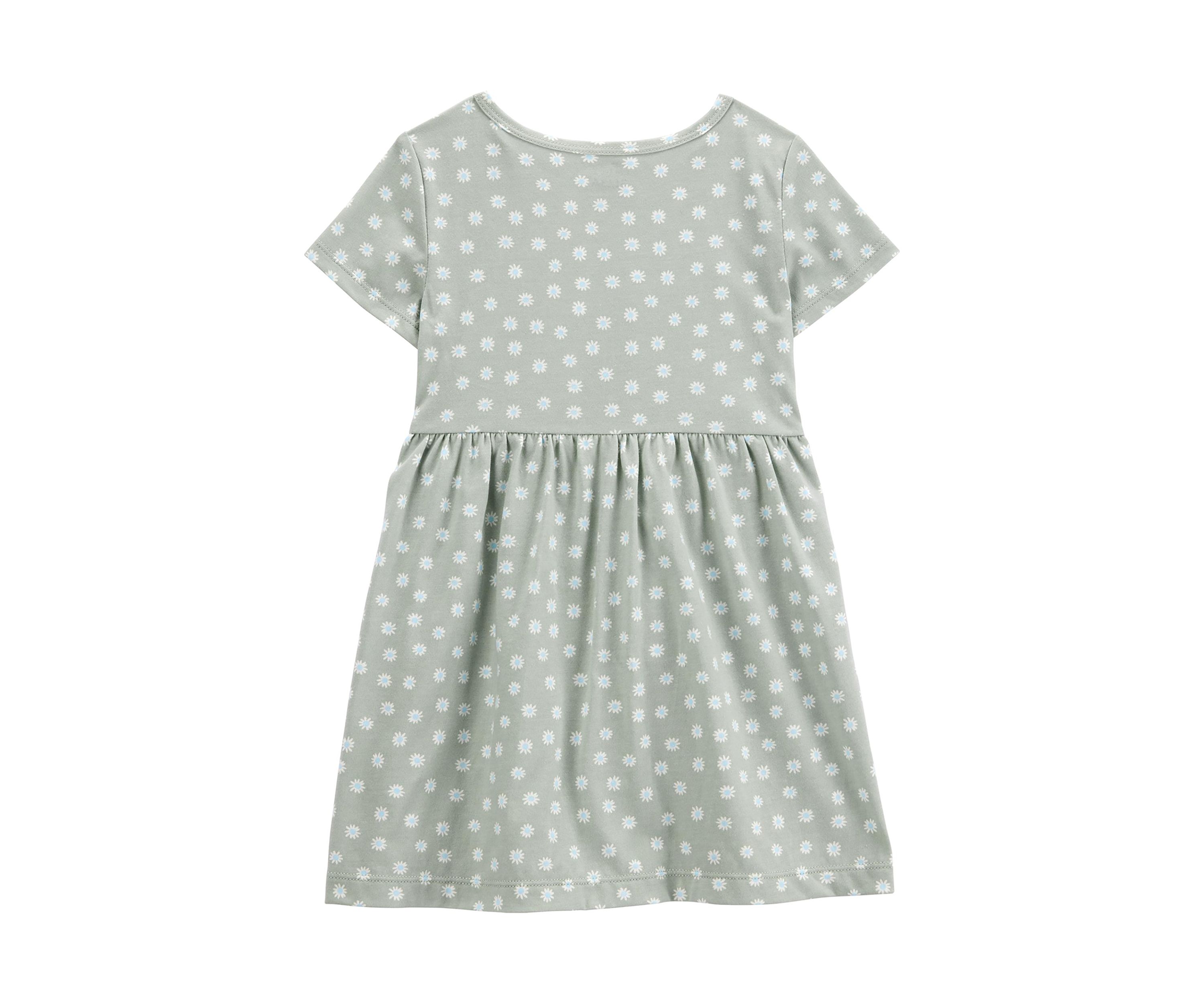 Toddler Girls Short Sleeve Floral Print Dress
