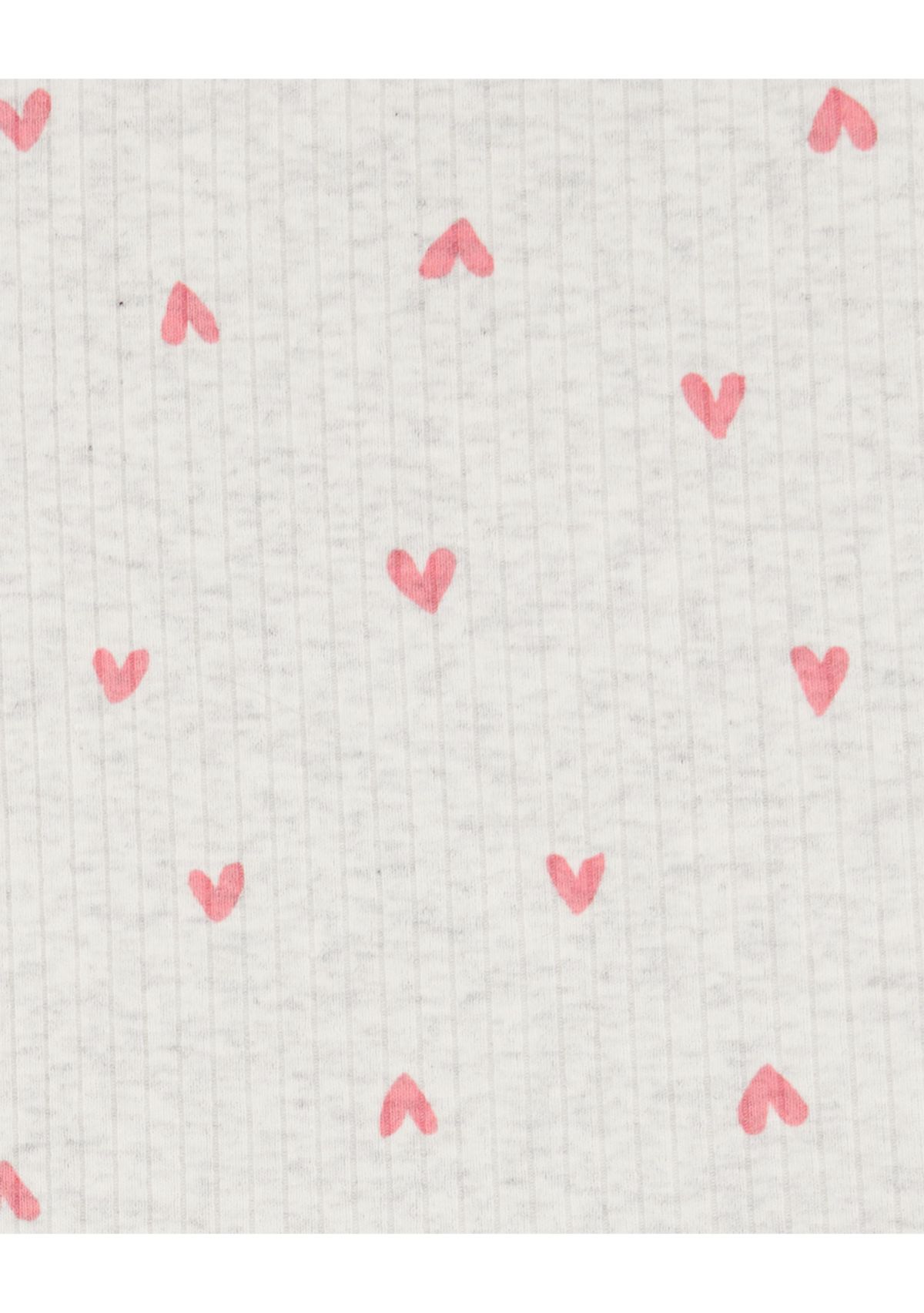 Toddler Girls Heart Printed Top and Shorts Set