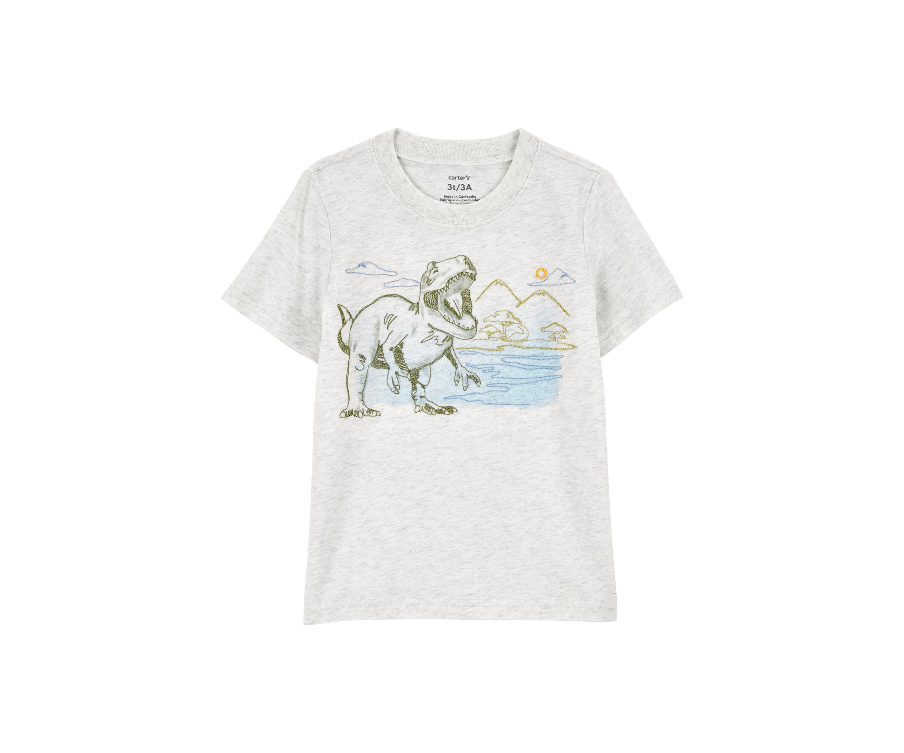 Toddler Boys Short Sleeve Dinosaur Graphic T-Shirt