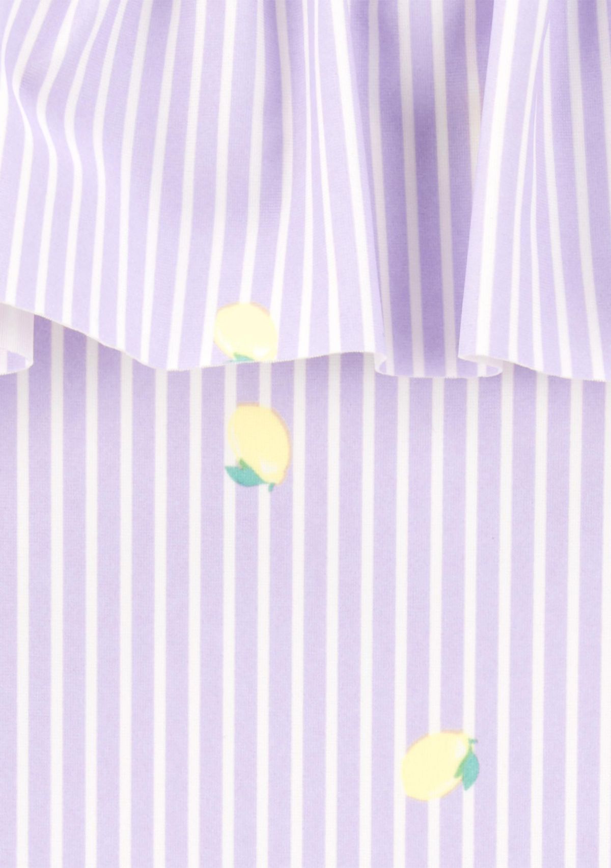 Toddler Girls Lemon Striped One Piece Swimsuit