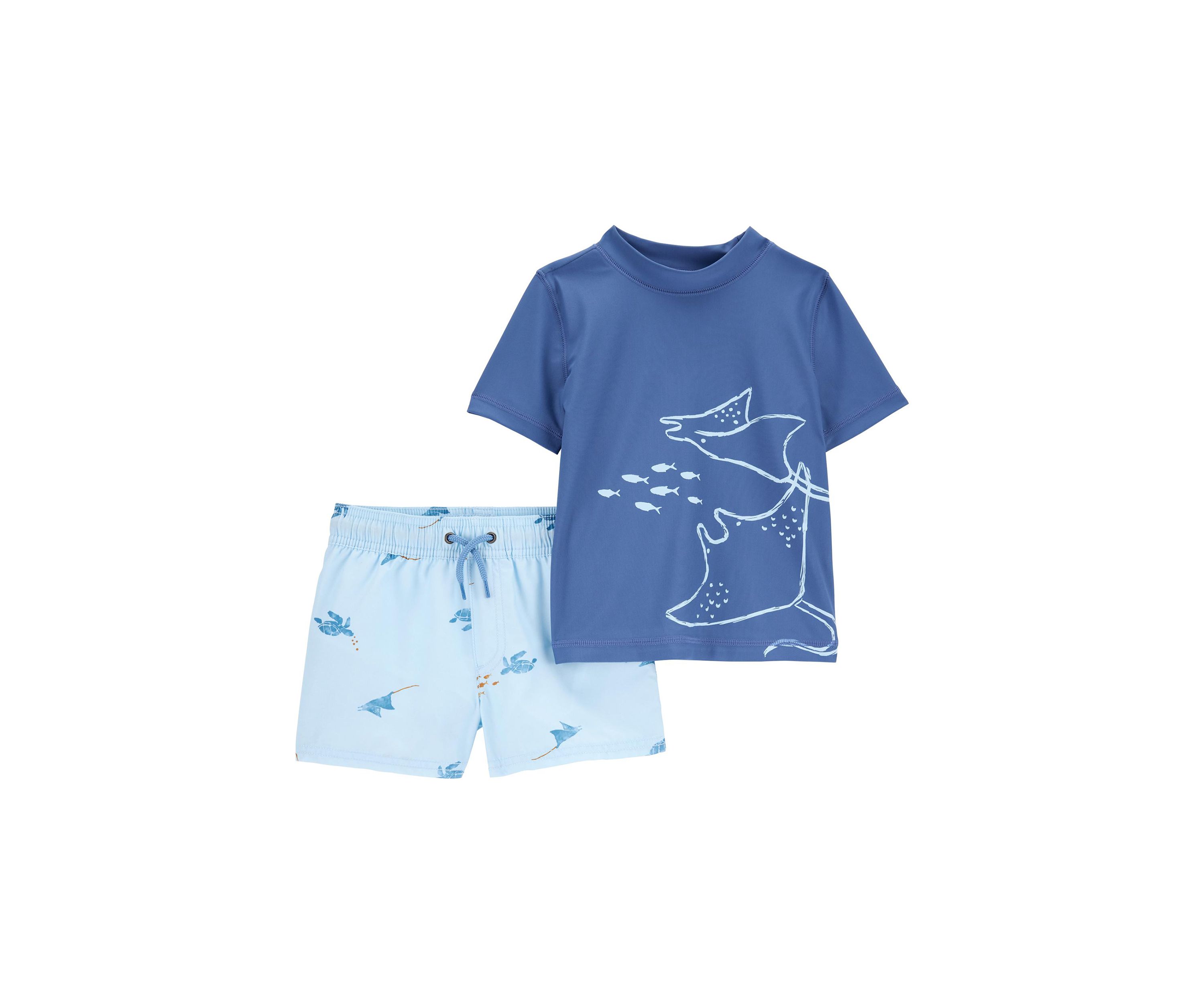 Toddler Boys 2 Piece Rashguard Swim Set