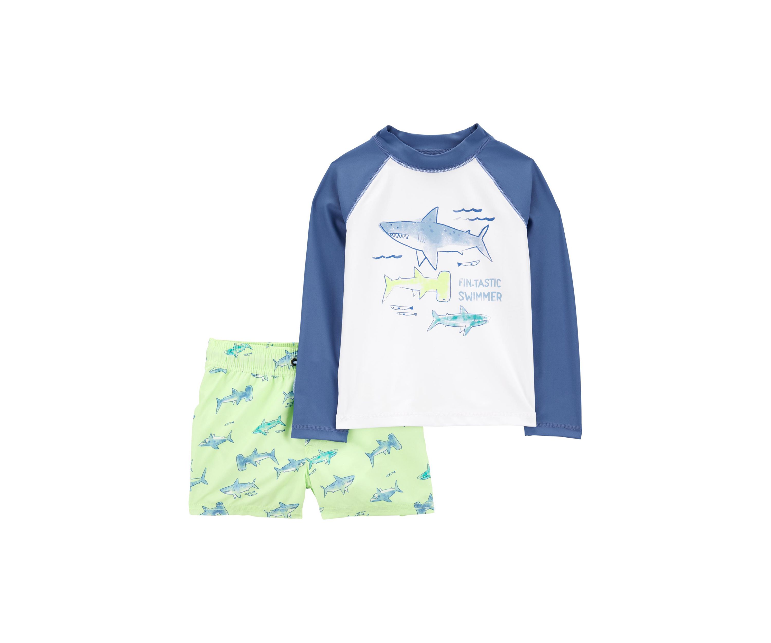 Toddler Boys 2 Piece Rashguard Swim Set