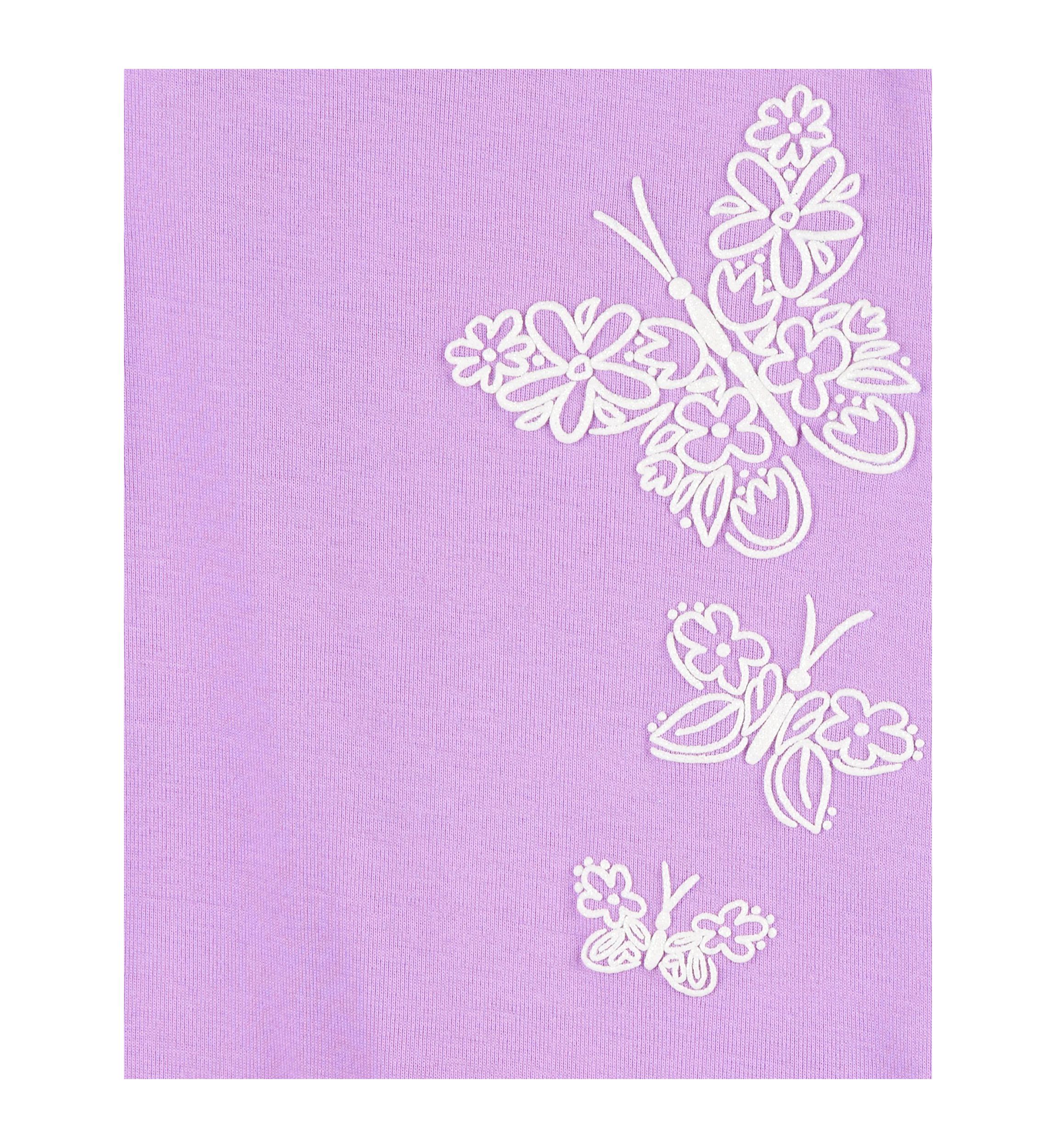 Toddler Girls Butterfly Printed 4 Piece Pajama Set