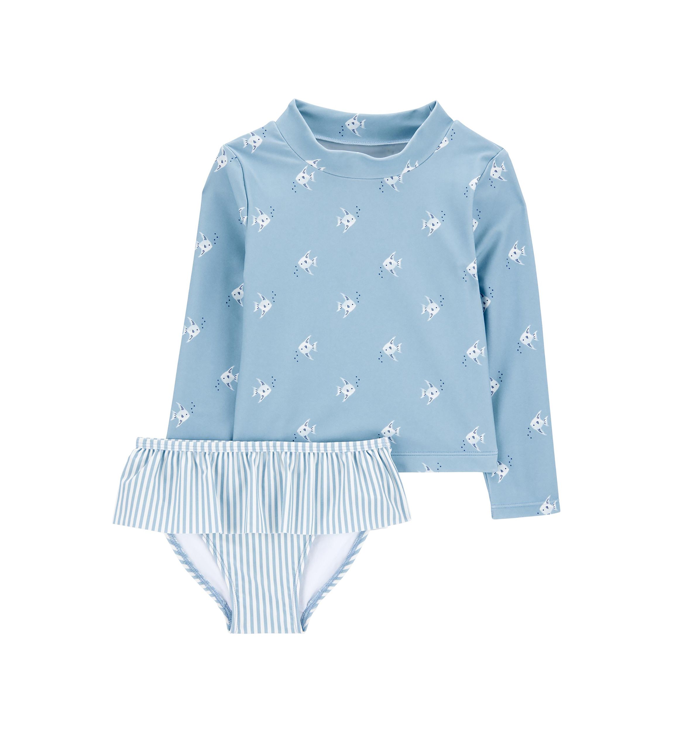 Toddler Girls 2 Piece Rashguard Swim Set