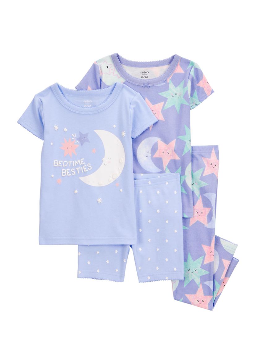 Toddler Girls Moon Pajama Set