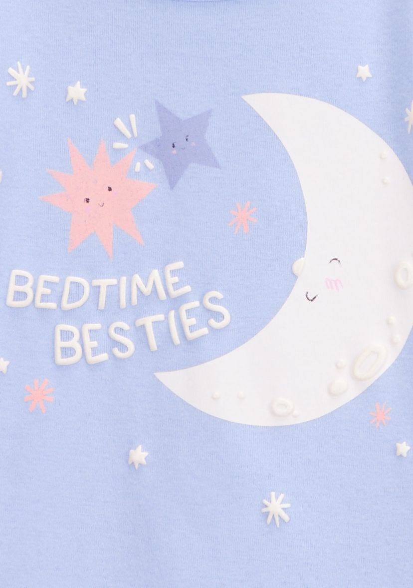 Toddler Girls Moon Pajama Set