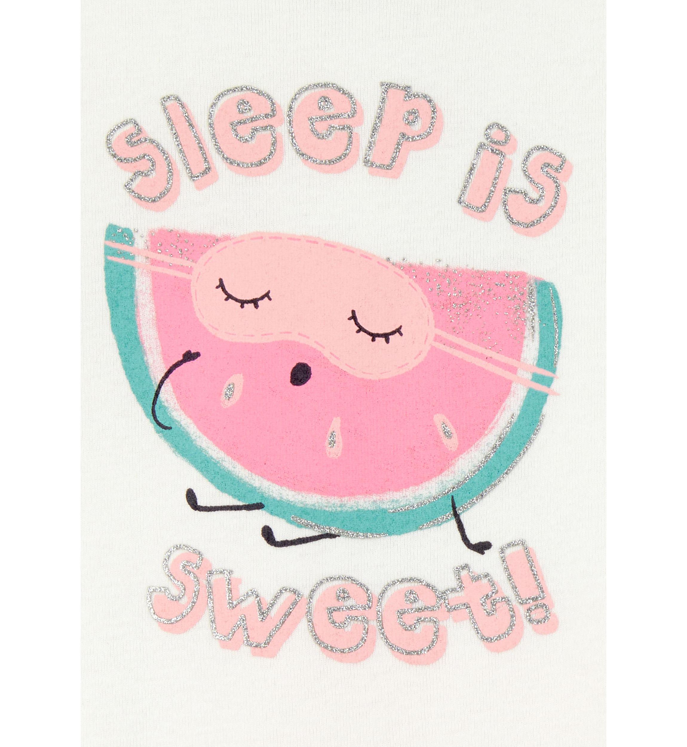 Toddler Girls Watermelon Pajama Set 