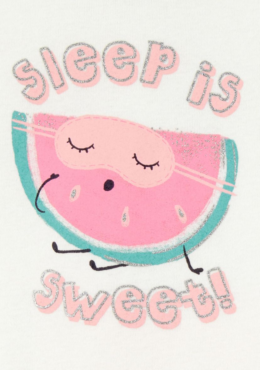 Toddler Girls Watermelon Pajama Set 