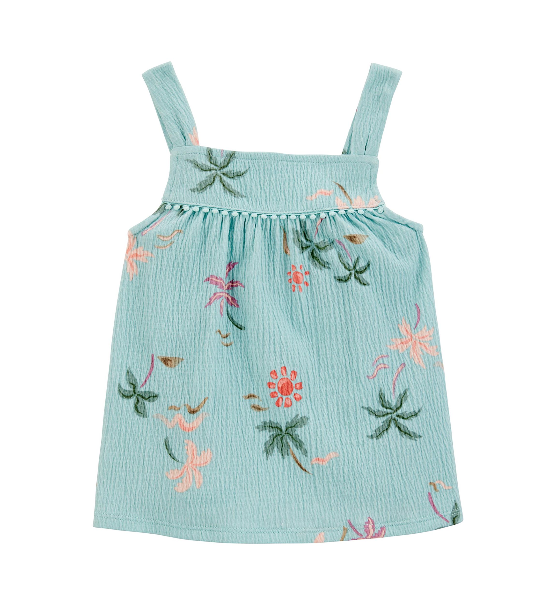 Toddler Girls Tropical Printed Tank Top