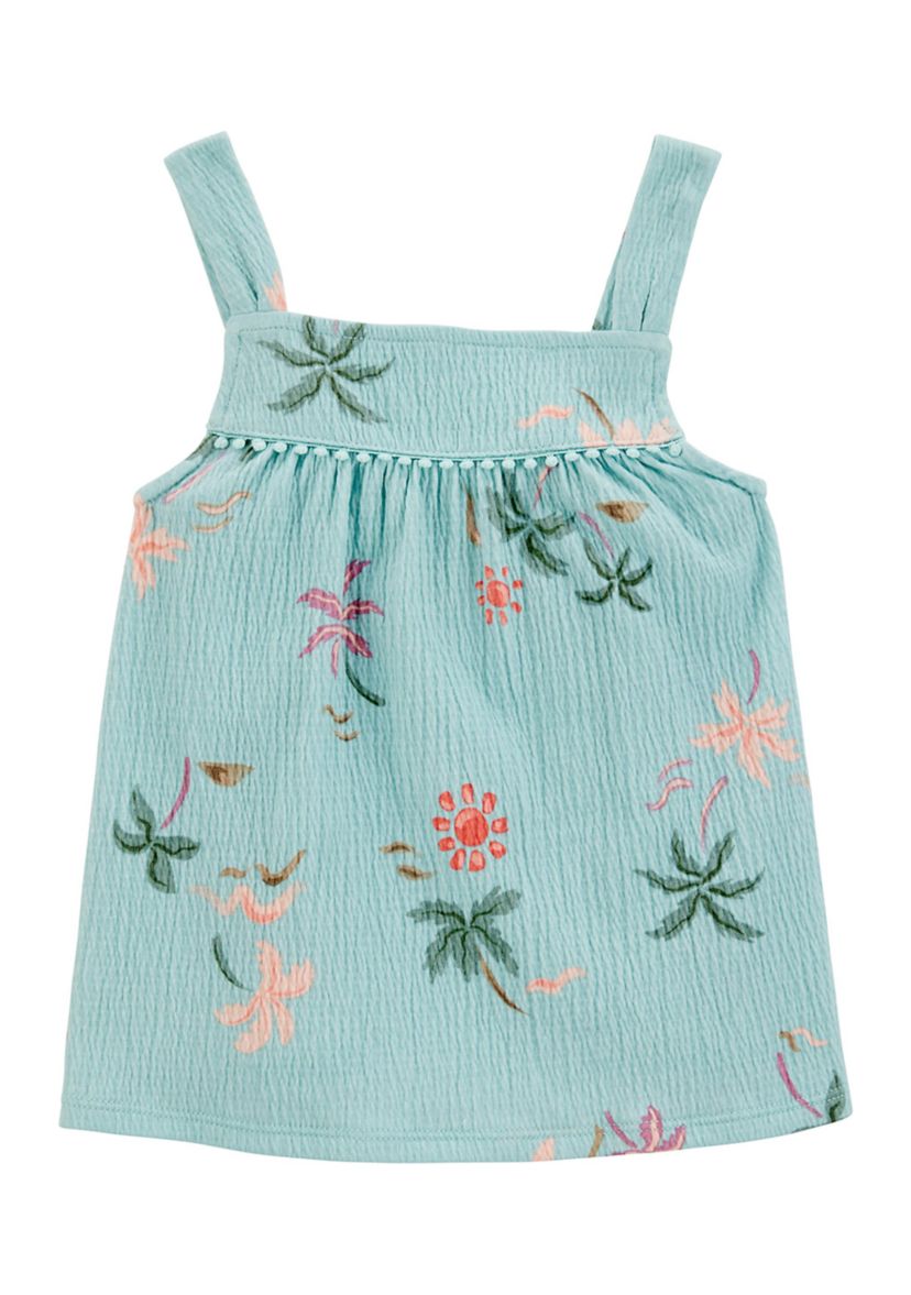 Toddler Girls Tropical Printed Tank Top