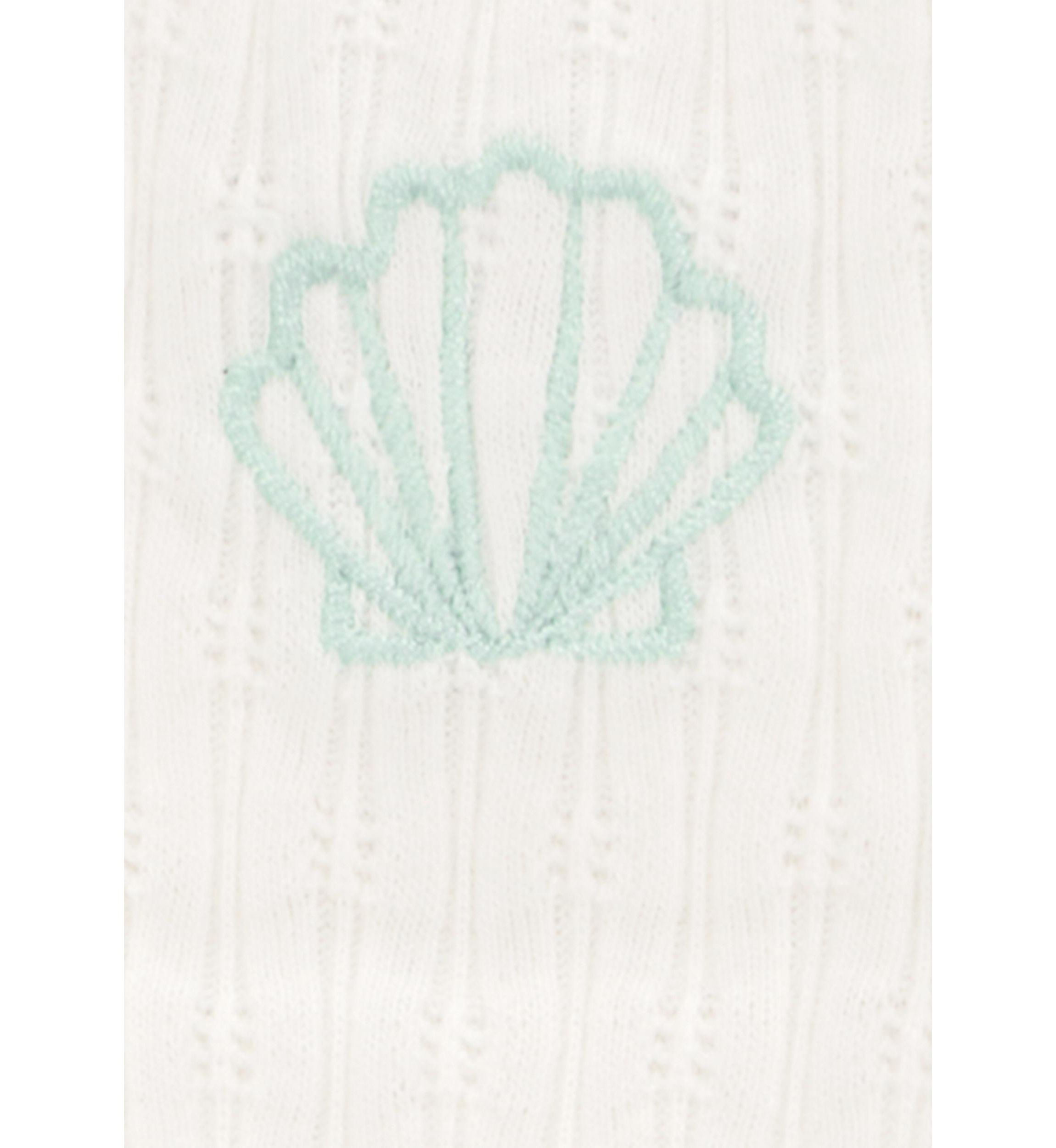 Toddler Girls Ribbed Seashell Printed Tank Top