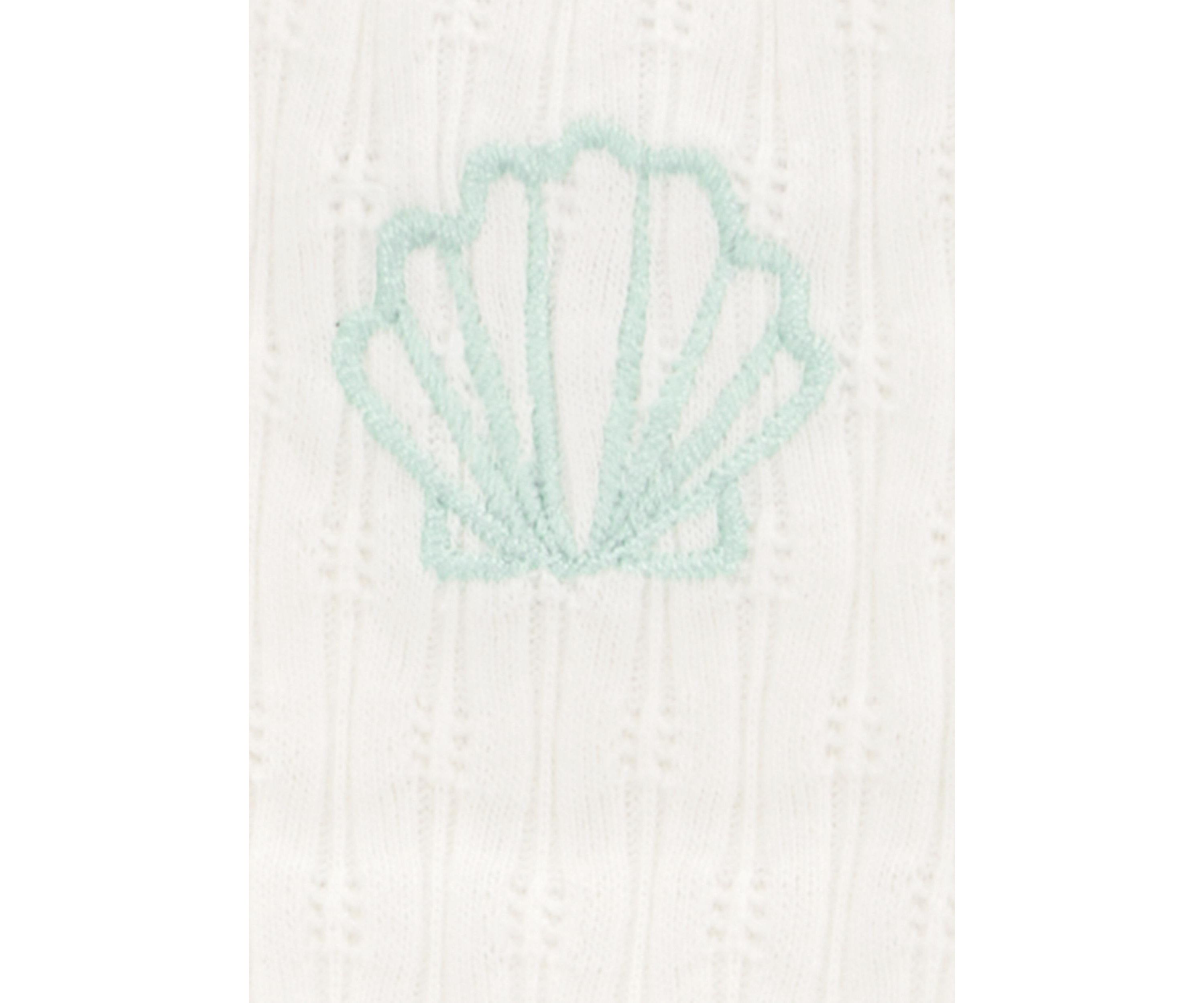 Toddler Girls Ribbed Seashell Printed Tank Top