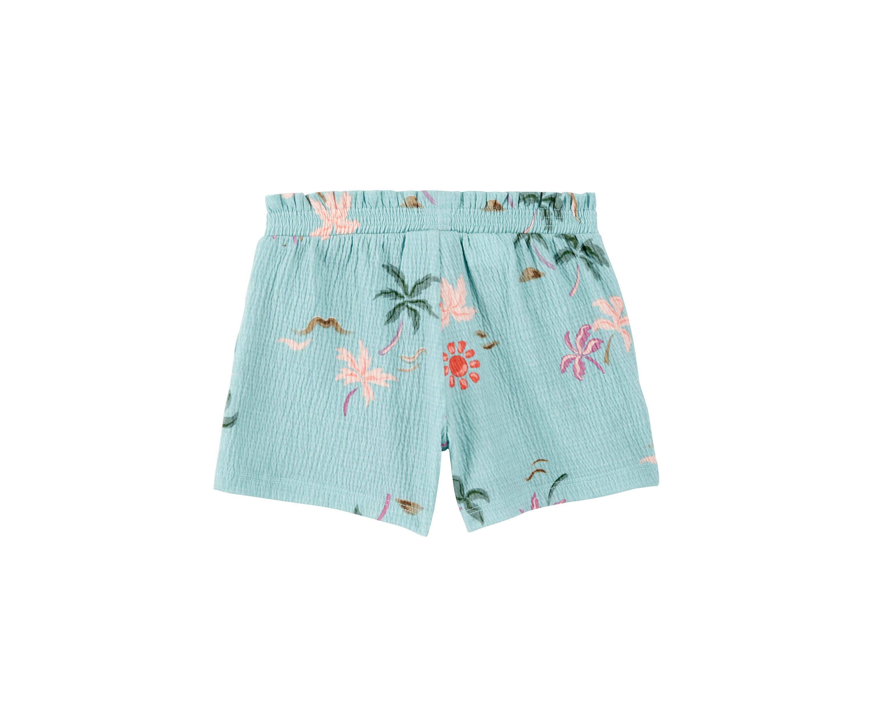 Toddler Girls Printed Knit Shorts