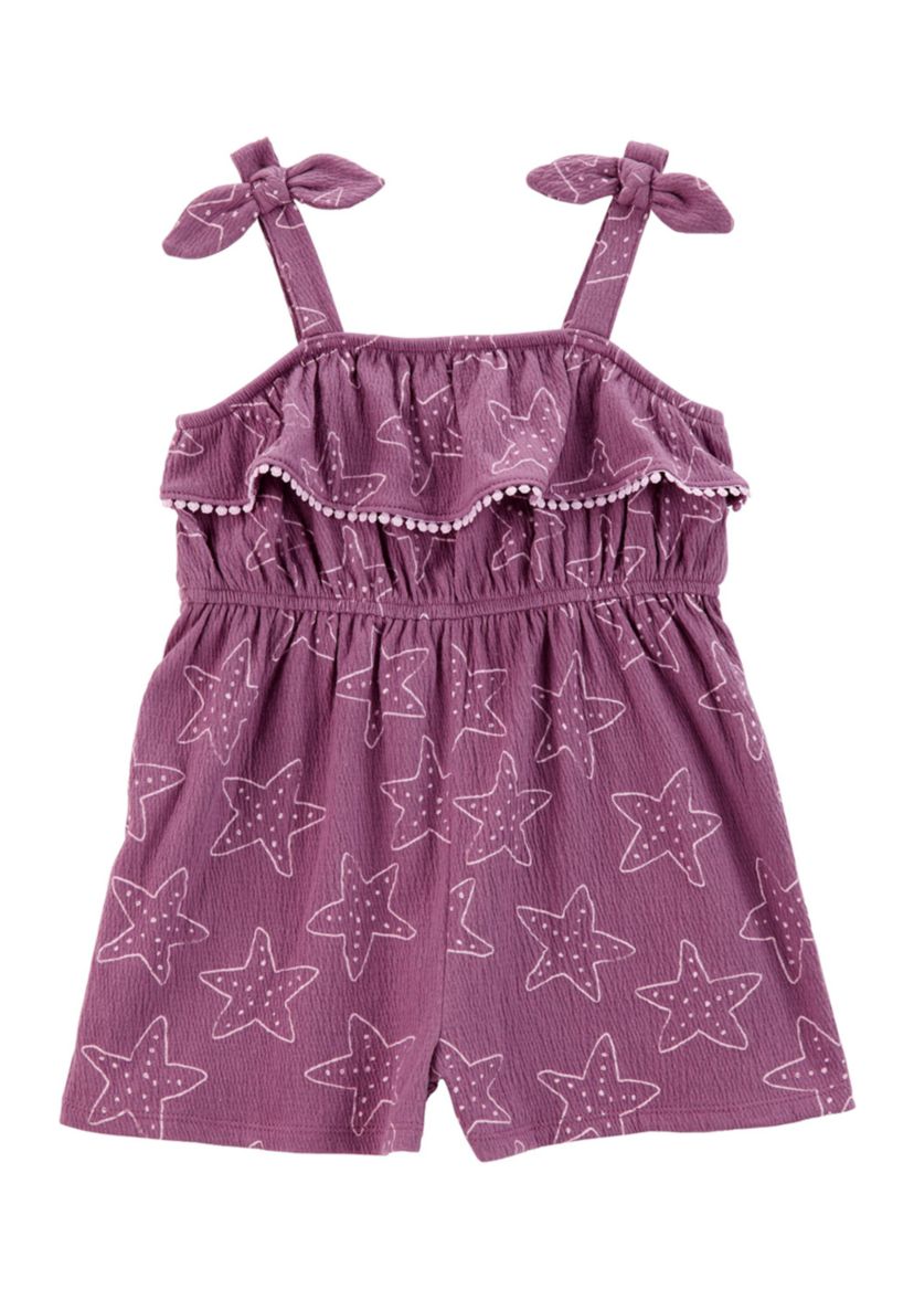 Toddler Girls Printed Jersey Romper