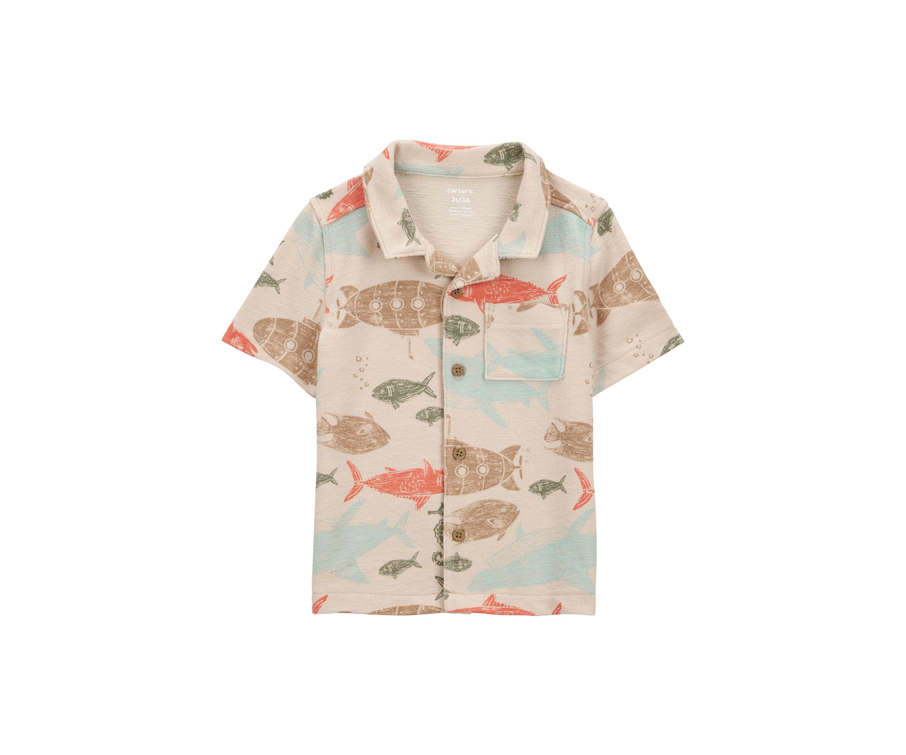 Toddler Boys Sea Printed Shirt