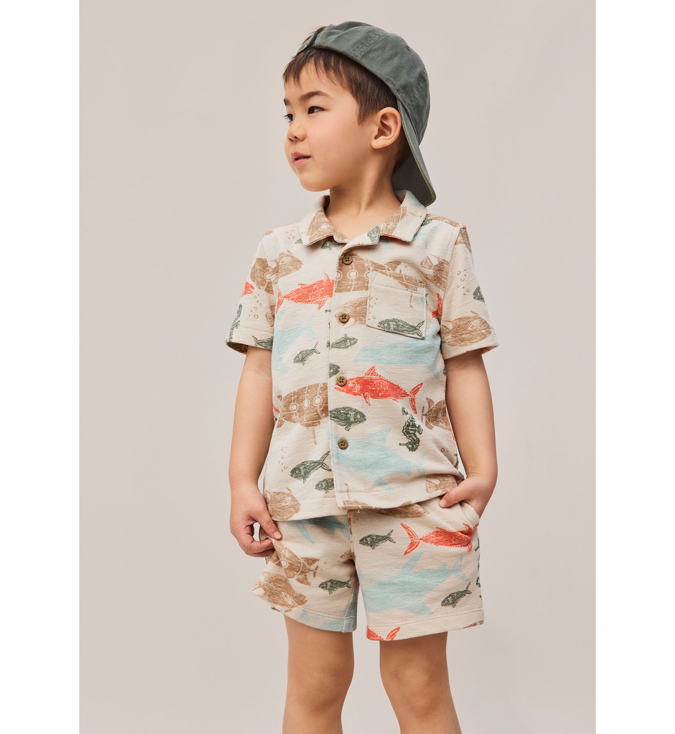 Toddler Boys Sea Printed Shirt