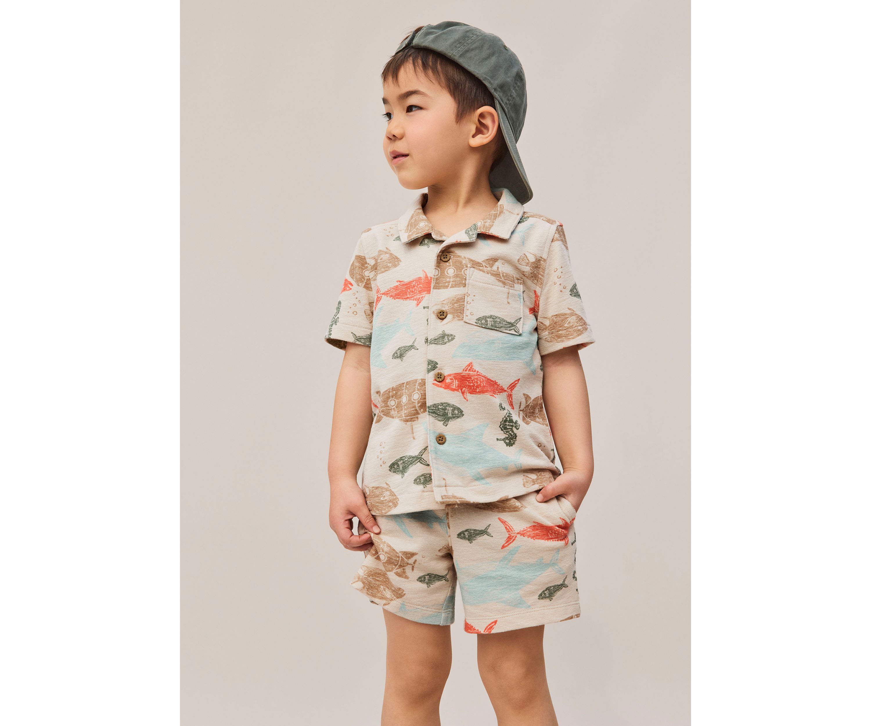 Toddler Boys Sea Printed Shirt
