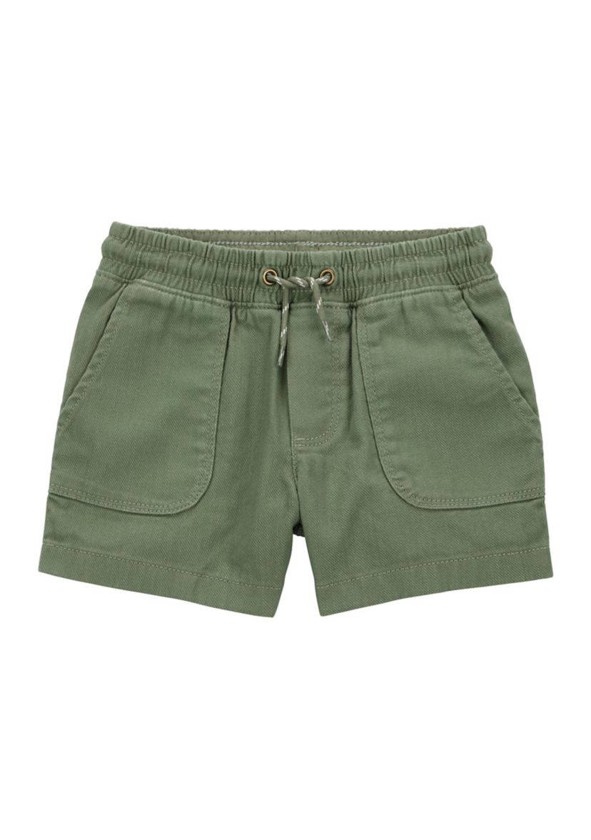 Toddler Boys Solid Drawstring Shorts