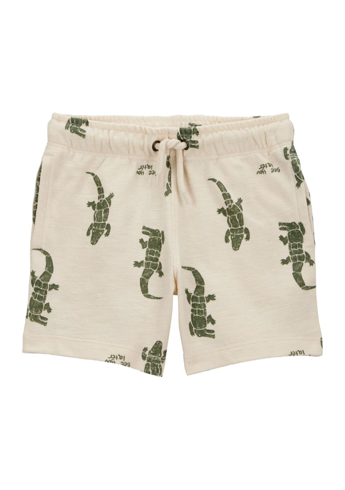 Toddler Boys Alligator Printed Shorts