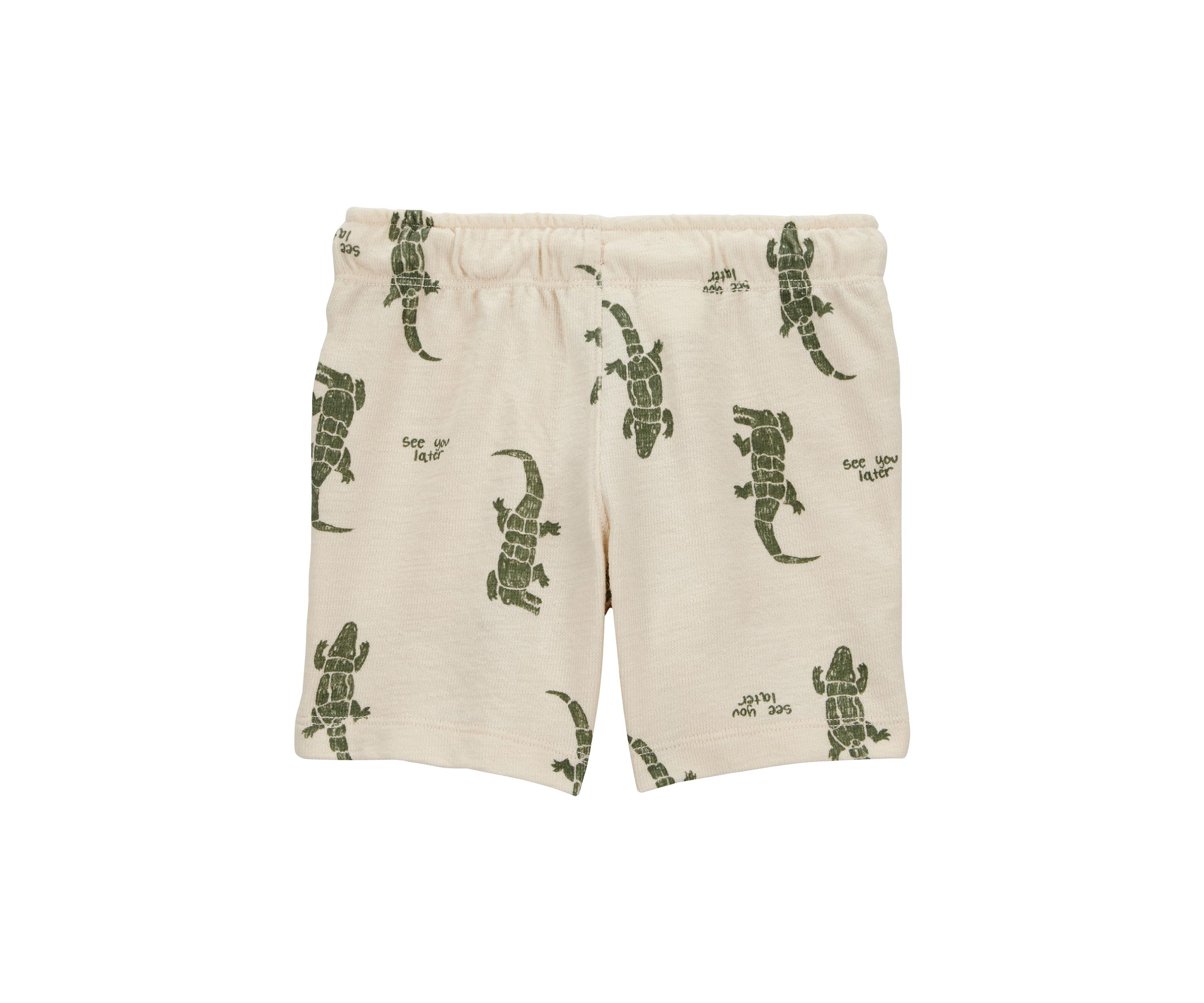 Toddler Boys Alligator Printed Shorts