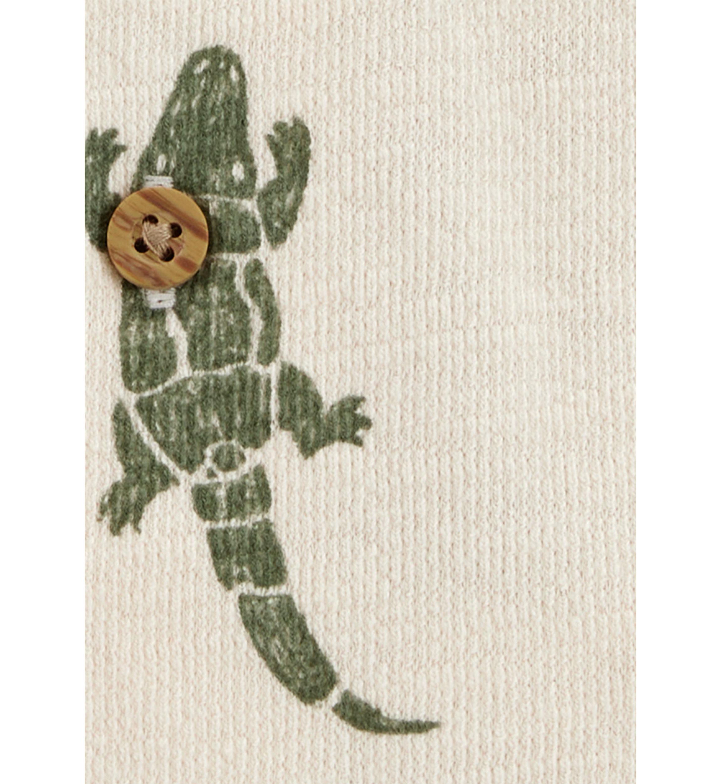 Toddler Boys Alligator Printed Shirt