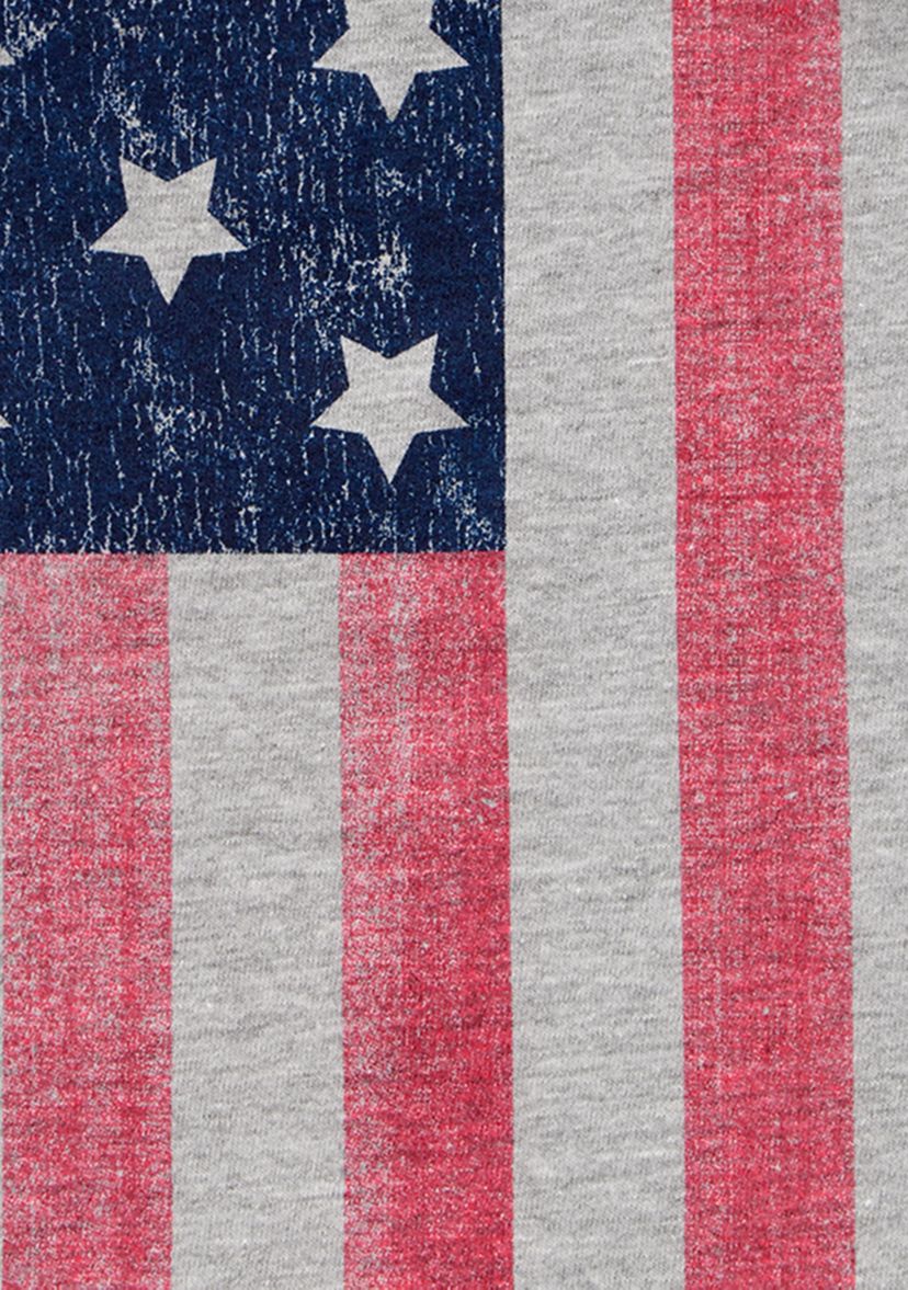 Toddler Boys Flag Printed Shirt