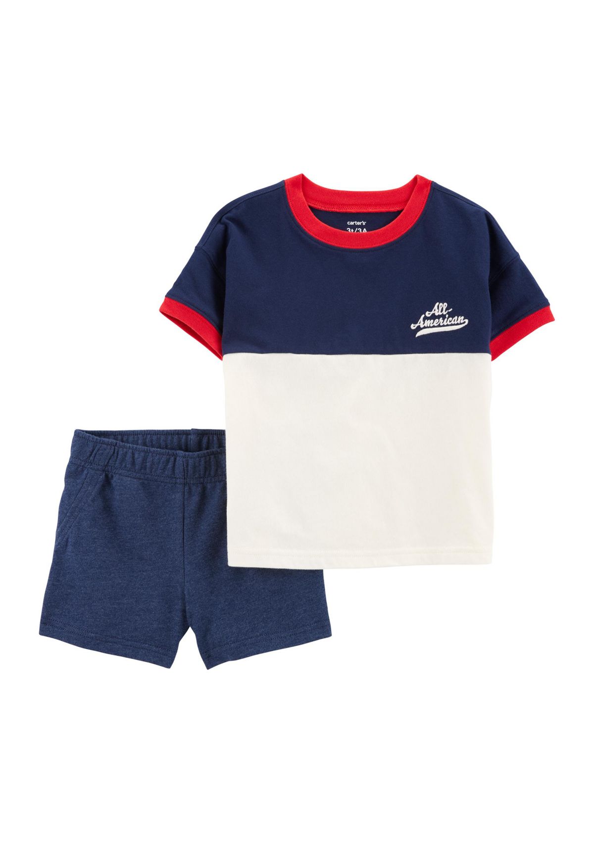 Toddler Boys Fourth of July T-Shirt and Shorts Set