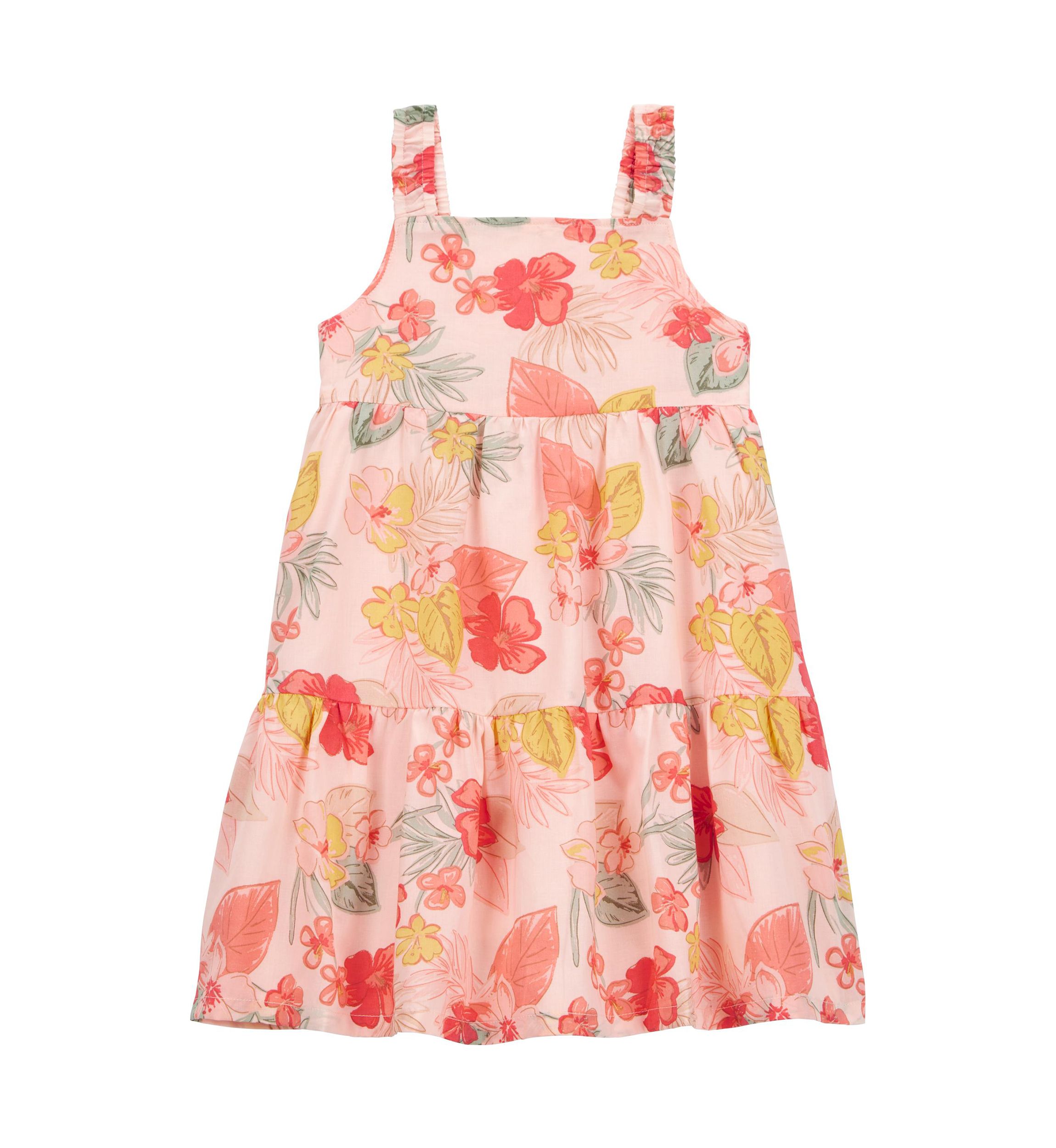 Toddler Girls Floral Printed Dress