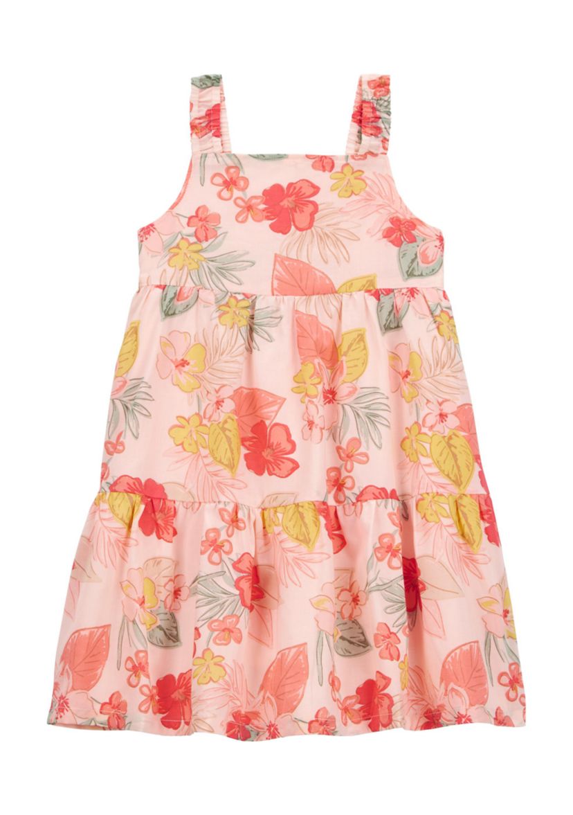 Toddler Girls Floral Printed Dress