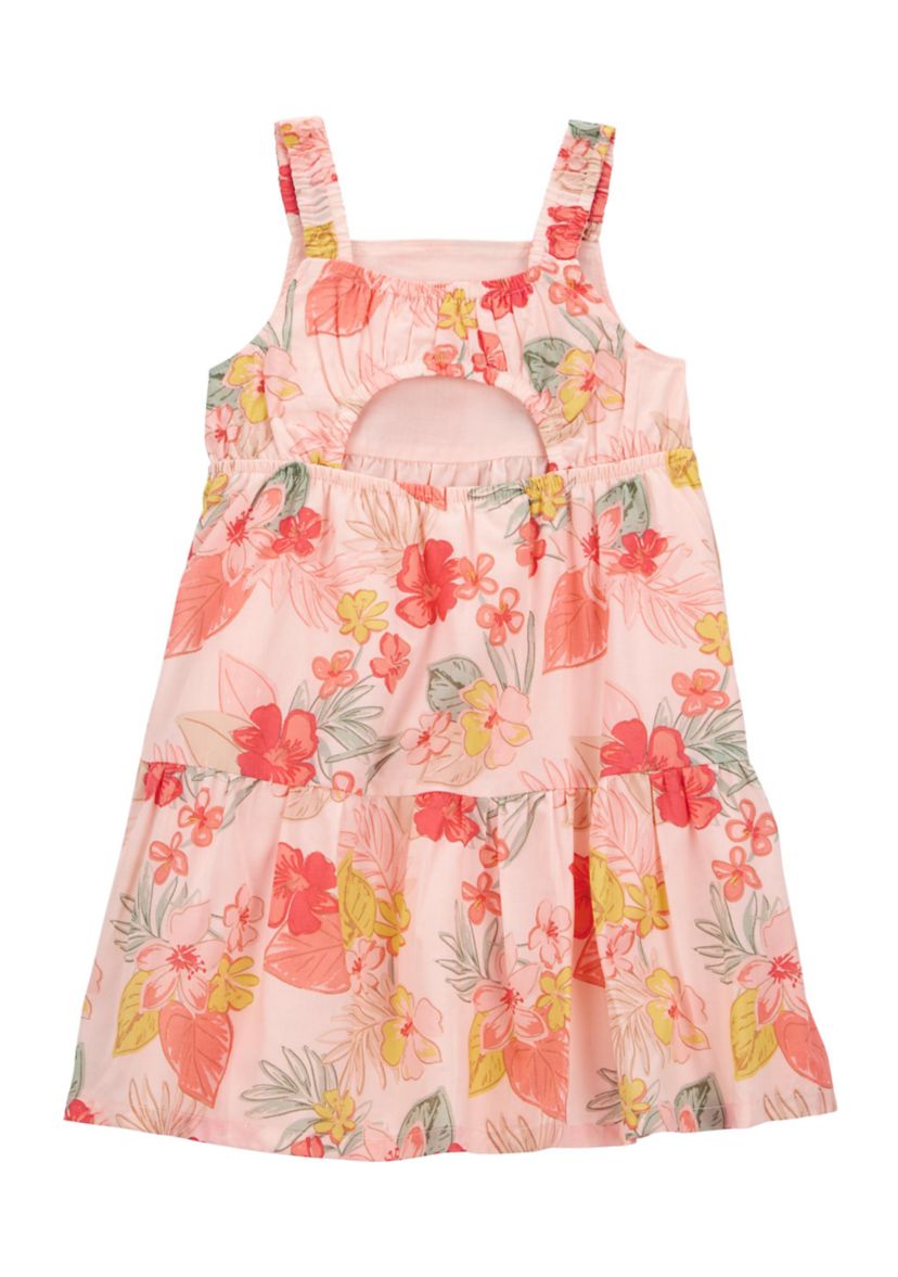 Toddler Girls Floral Printed Dress