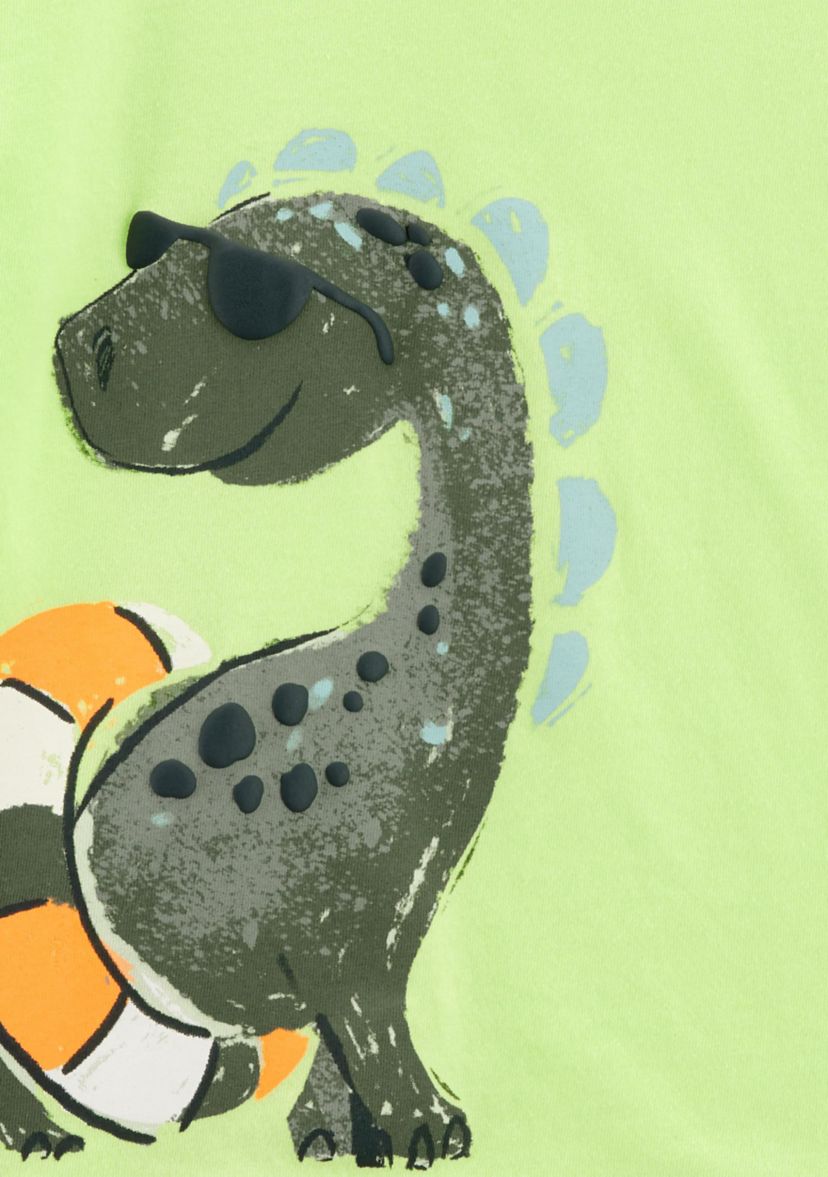 Toddler Boys Dinosaur Graphic T-Shirt and Shorts Set