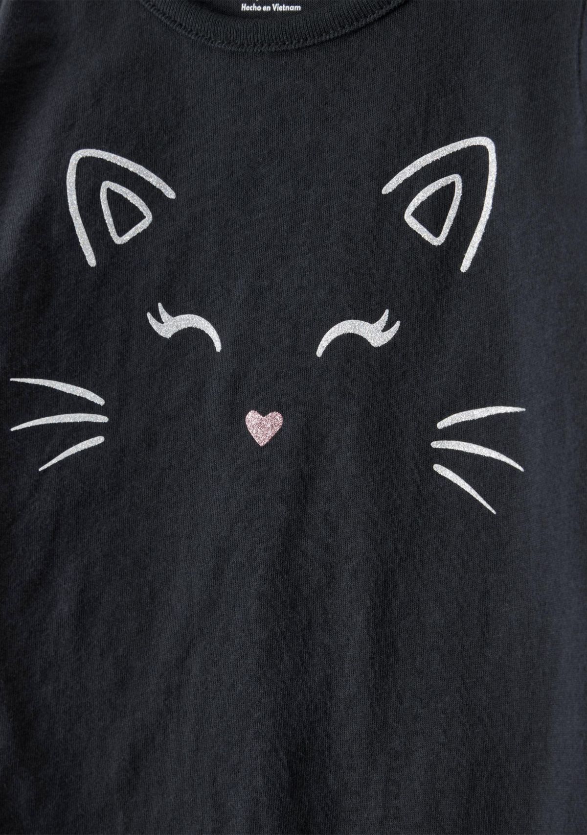 Toddler Girls Cat T-Shirt and Skirt Set 