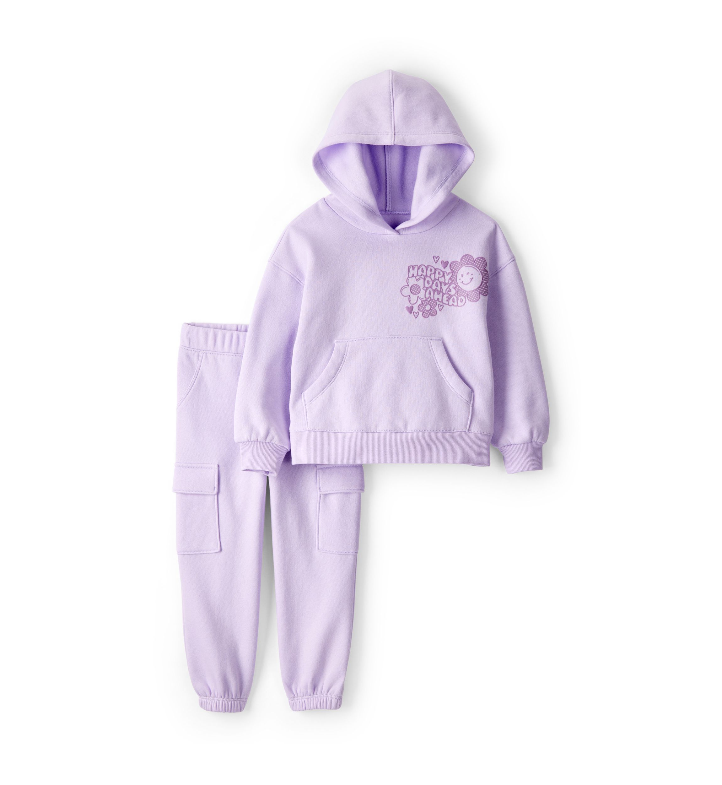 Toddler Girls Happy Days Hoodie and Pants Set