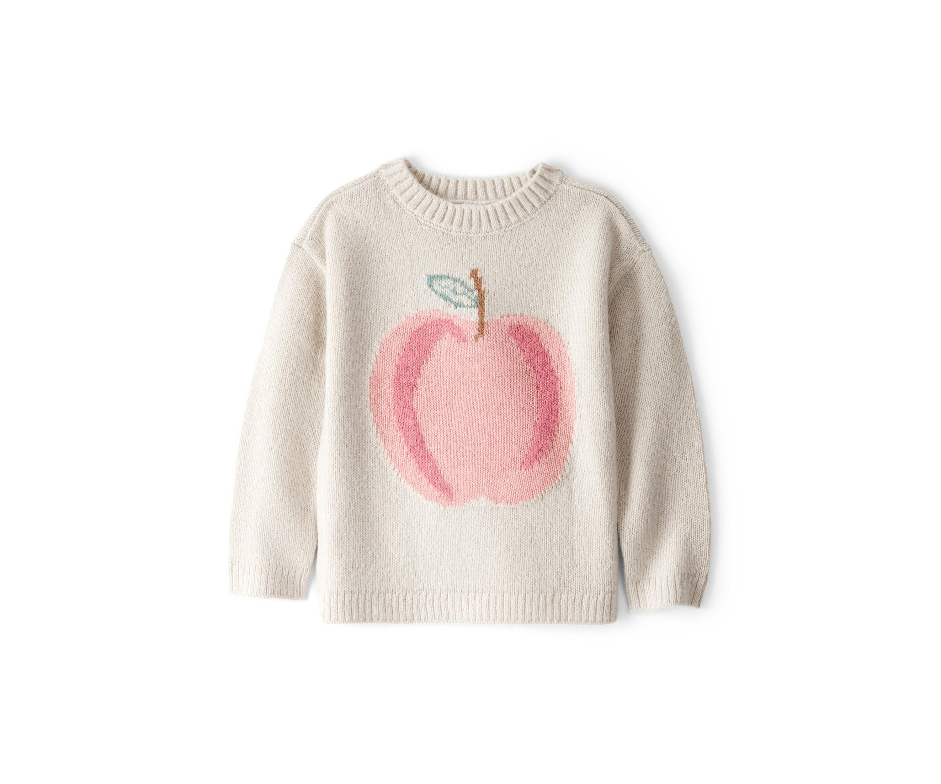 Toddler Girls Peach Sweater