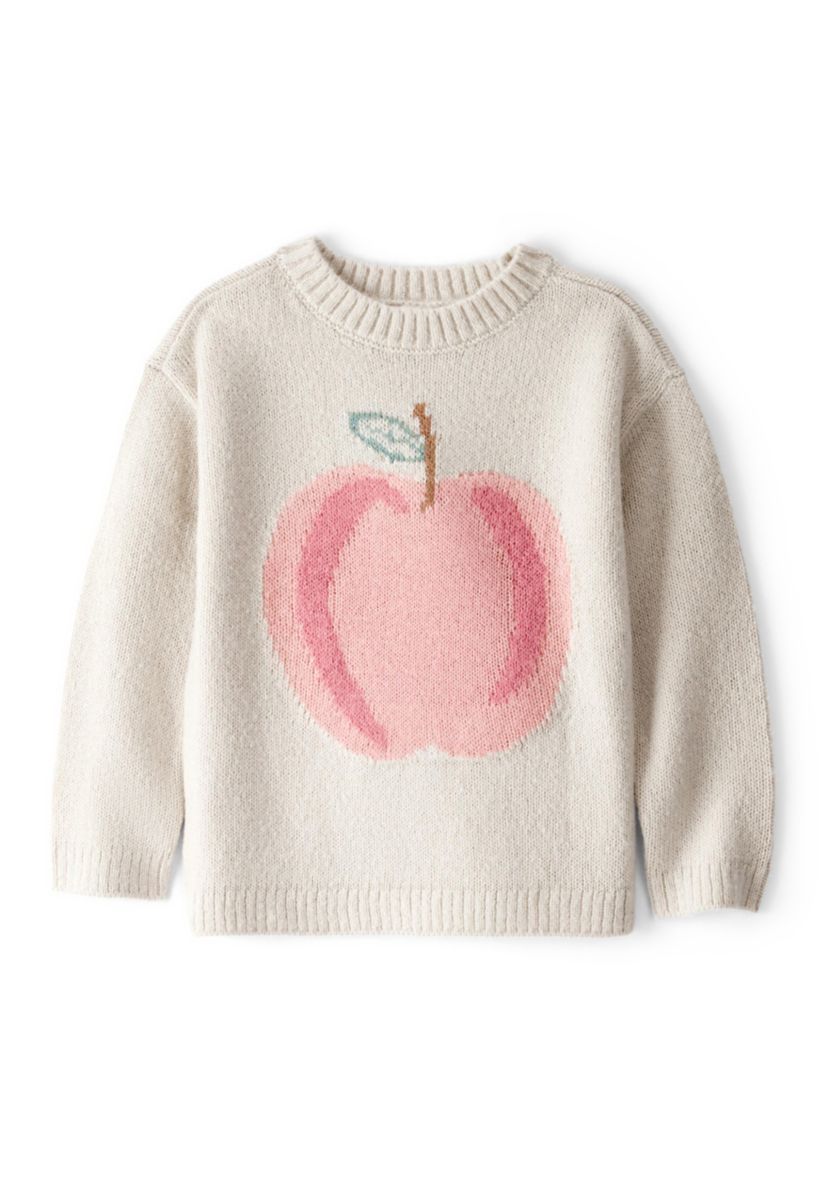 Toddler Girls Peach Sweater