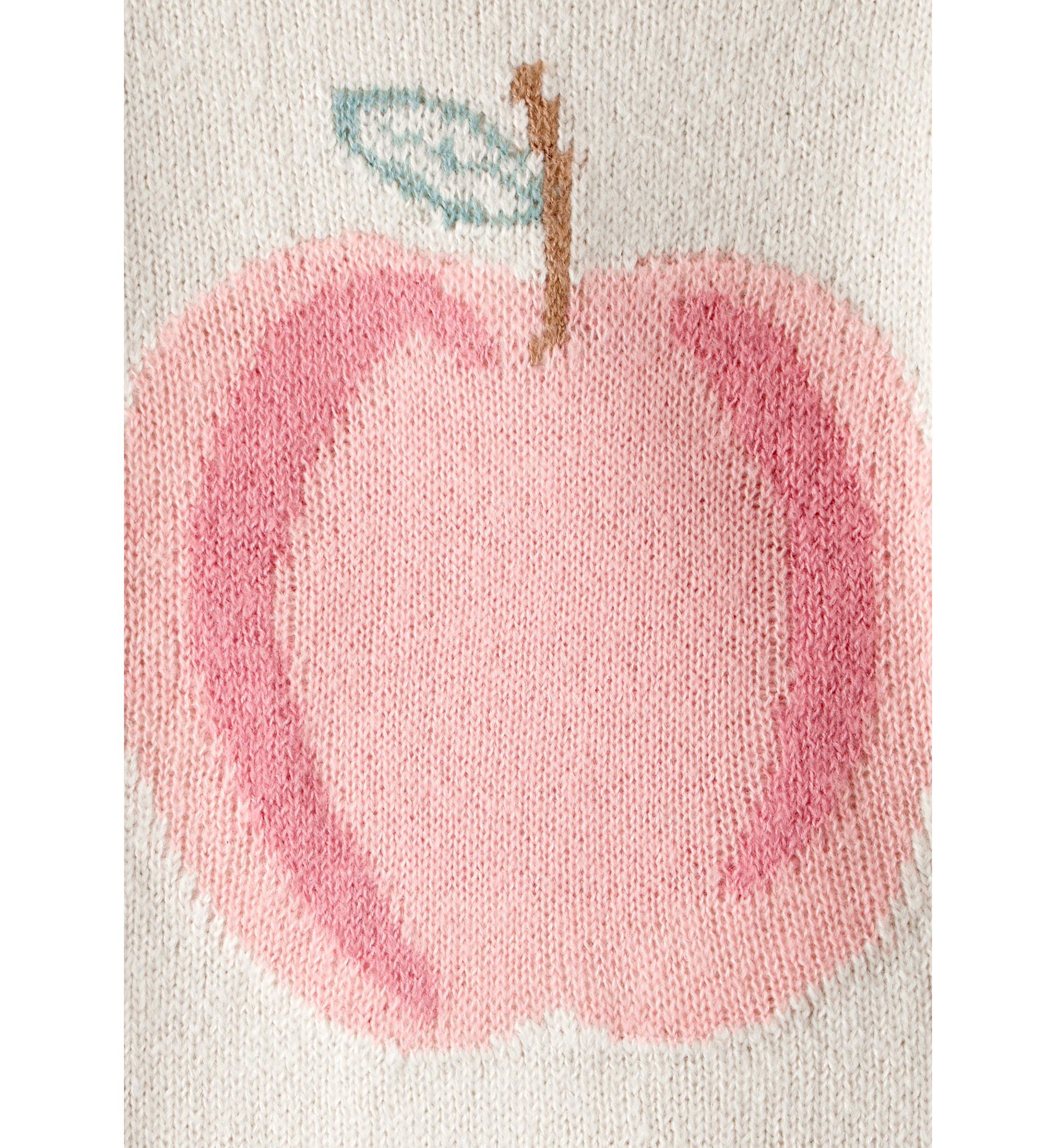 Toddler Girls Peach Sweater
