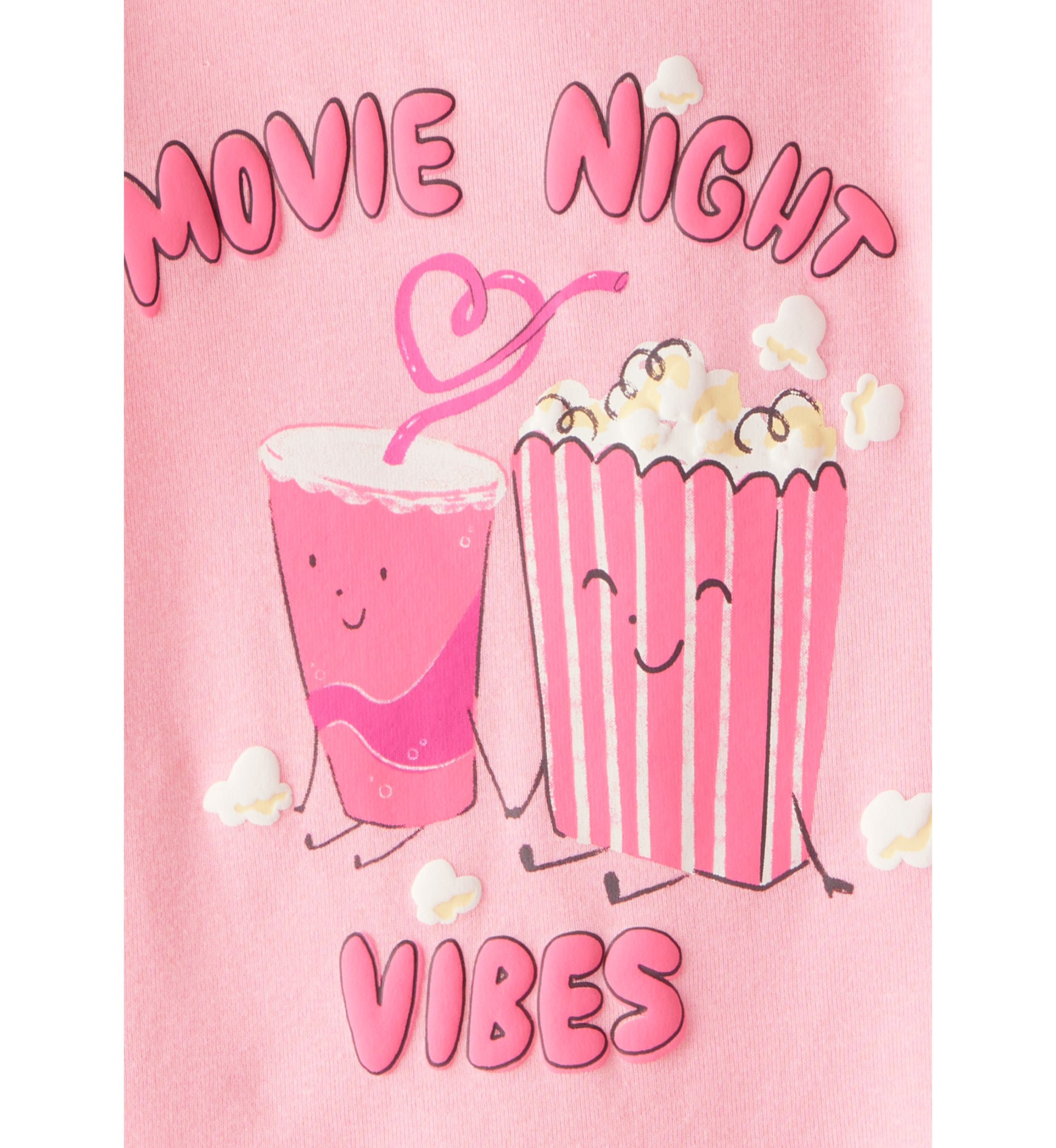 Toddler Girls 4 Piece Popcorn Pajama Set
