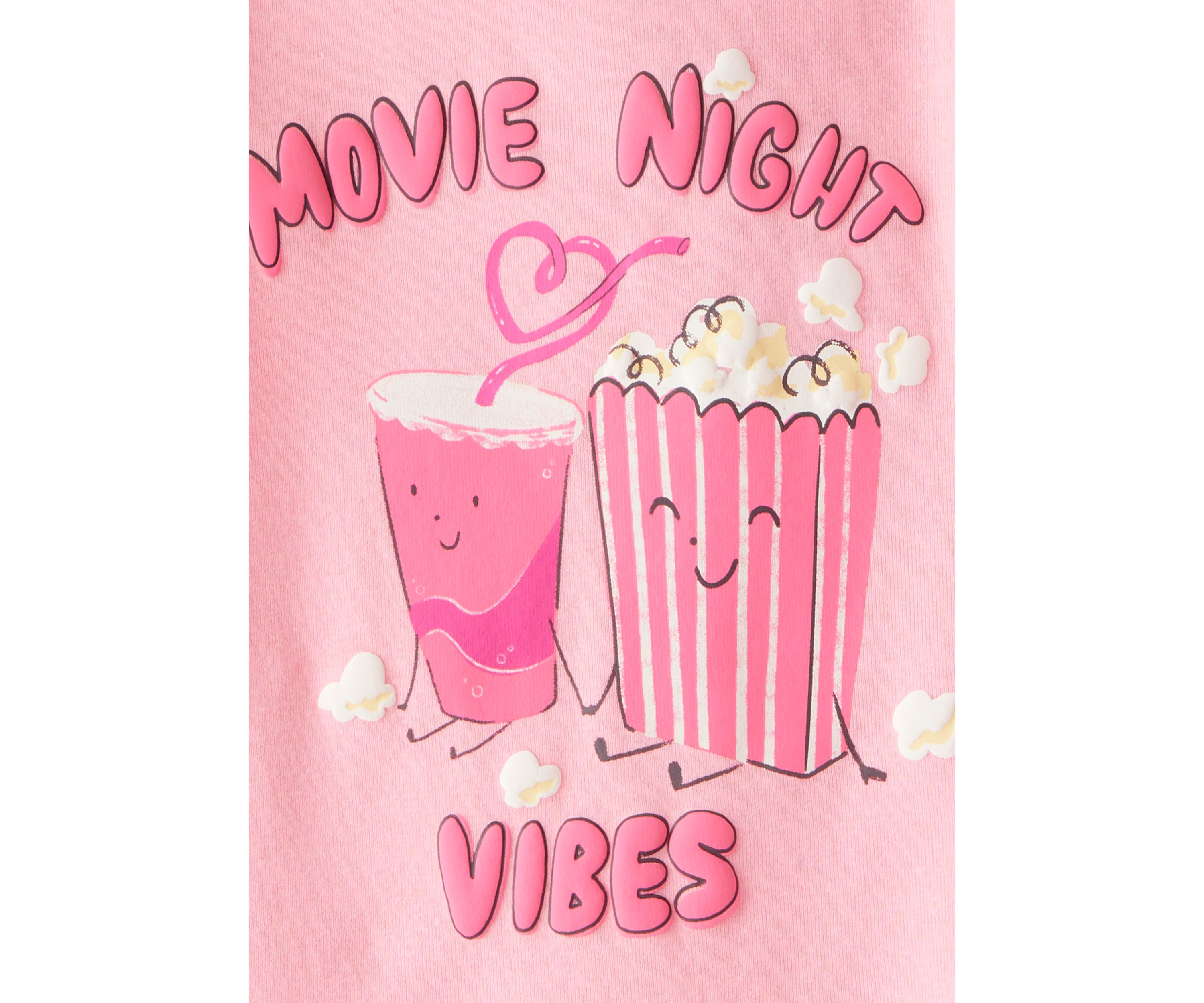 Toddler Girls 4 Piece Popcorn Pajama Set