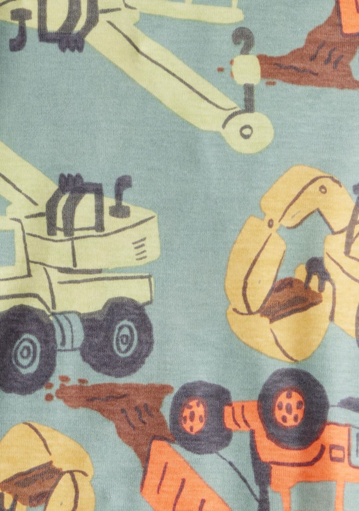 Toddler Boys Construction Four Piece Pajama Set