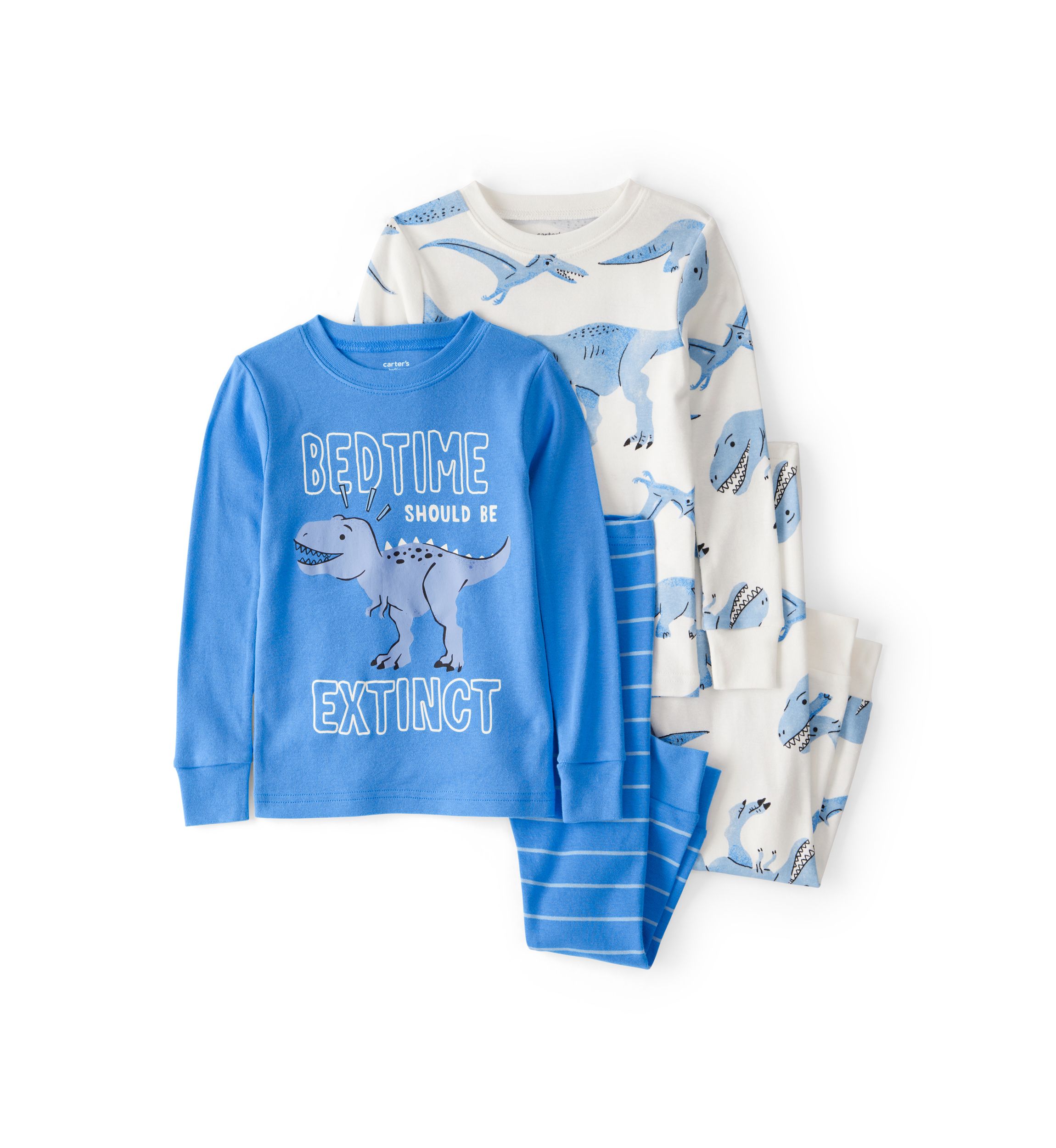 Toddler Boys 4 Piece Dinosaur Pajama Set