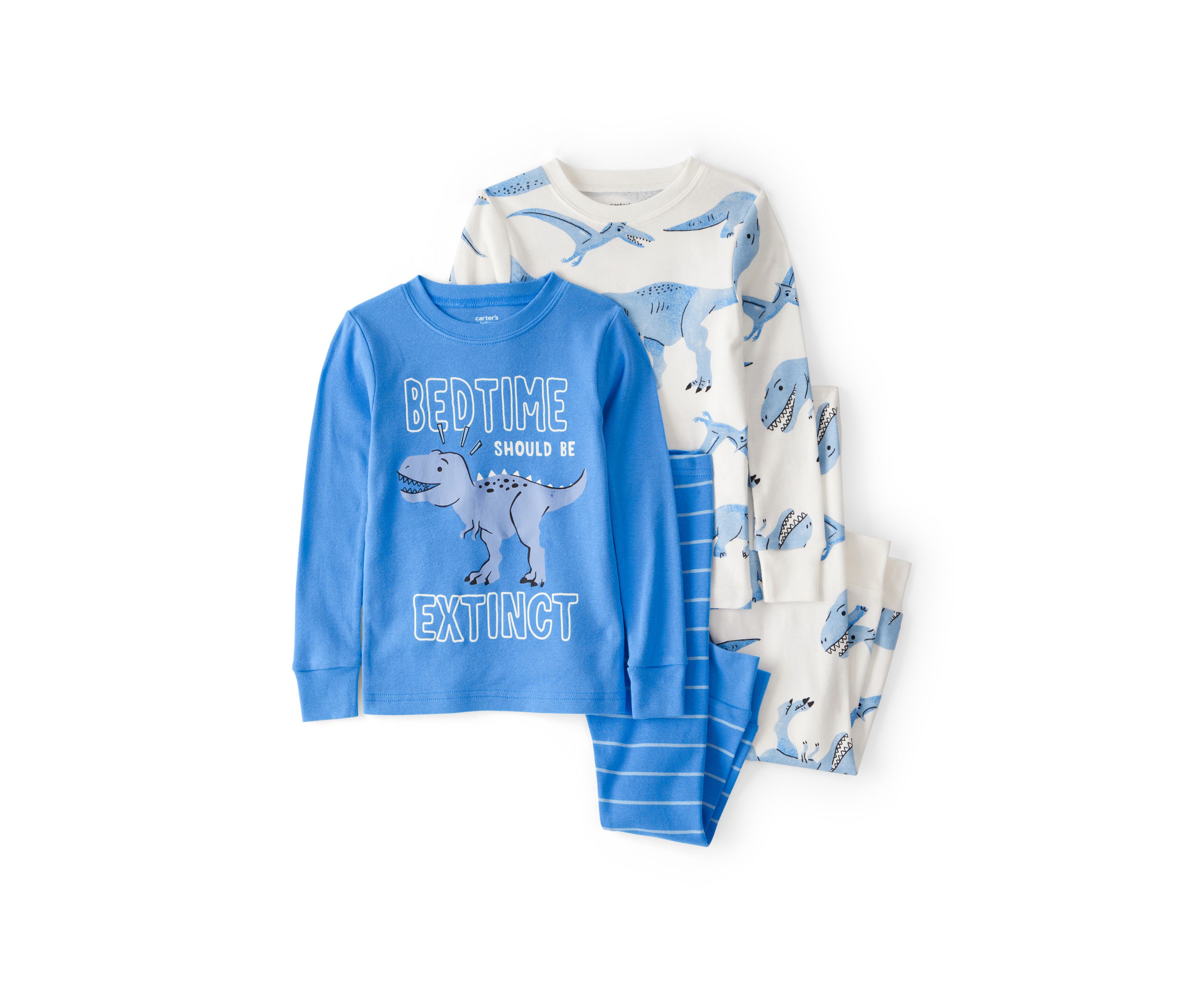 Toddler Boys 4 Piece Dinosaur Pajama Set