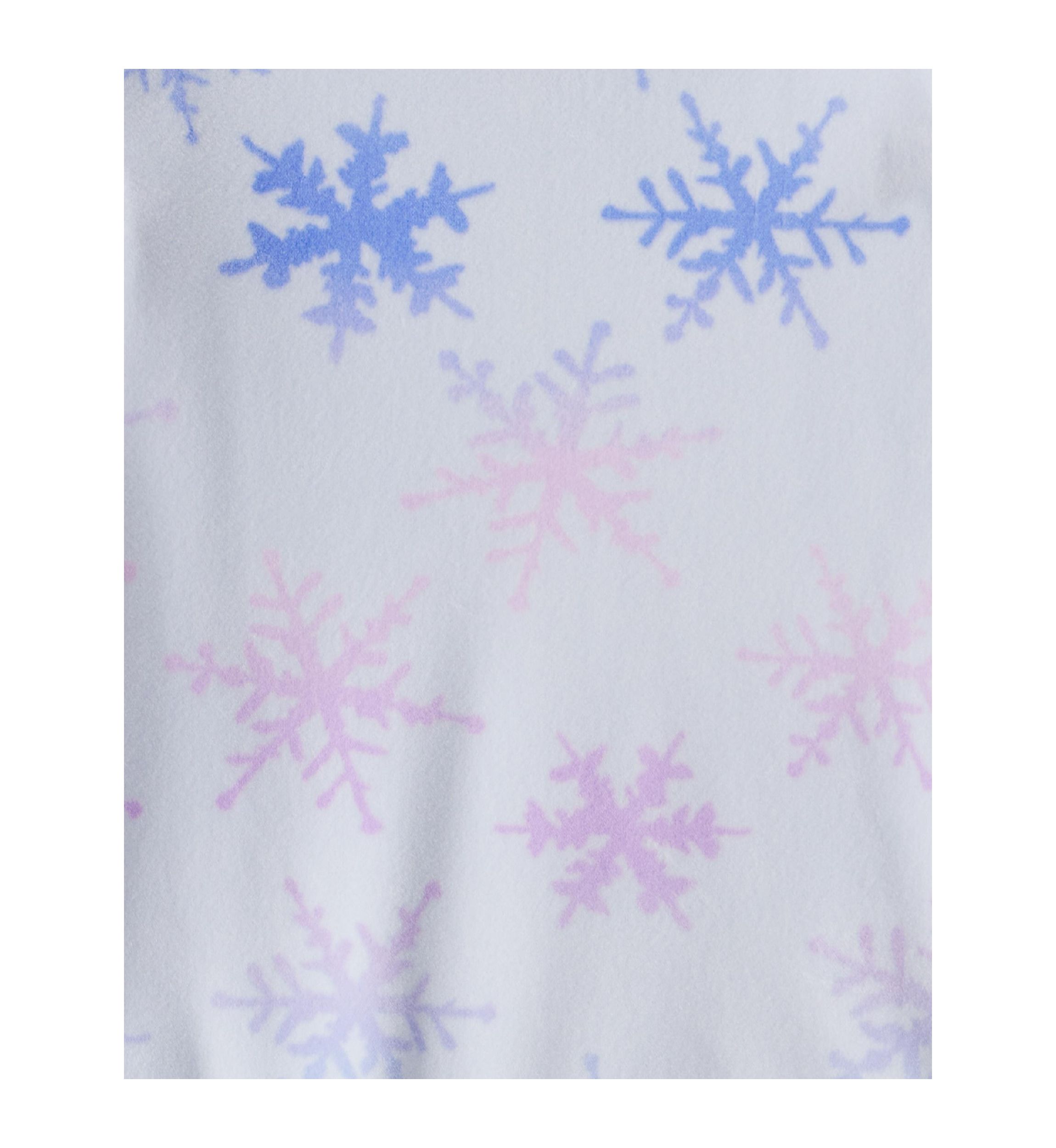 Toddler Girls Snowflake Tie Dye Velour Long-Sleeve Loose Fit 2-Piece Pajamas