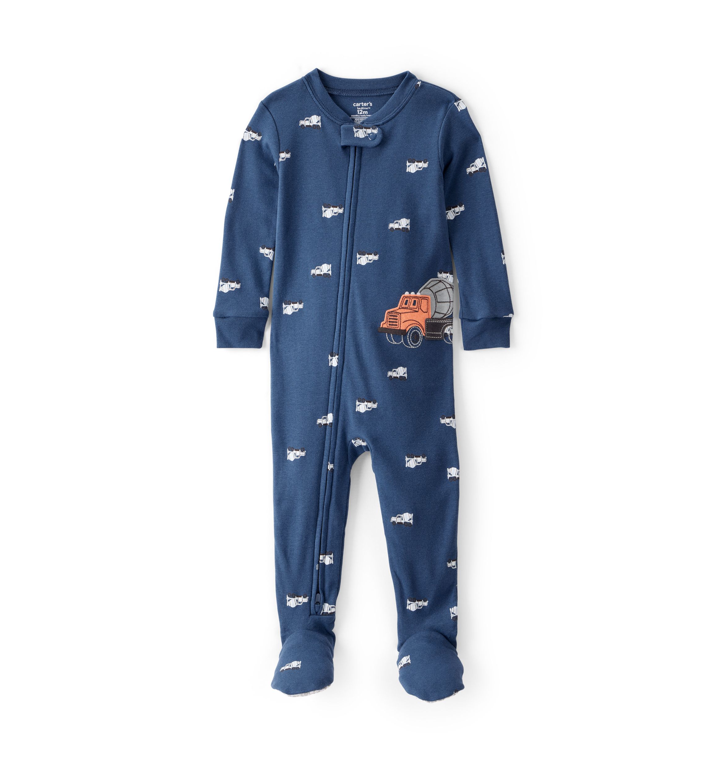 Toddler Boys Truck One Piece Pajama