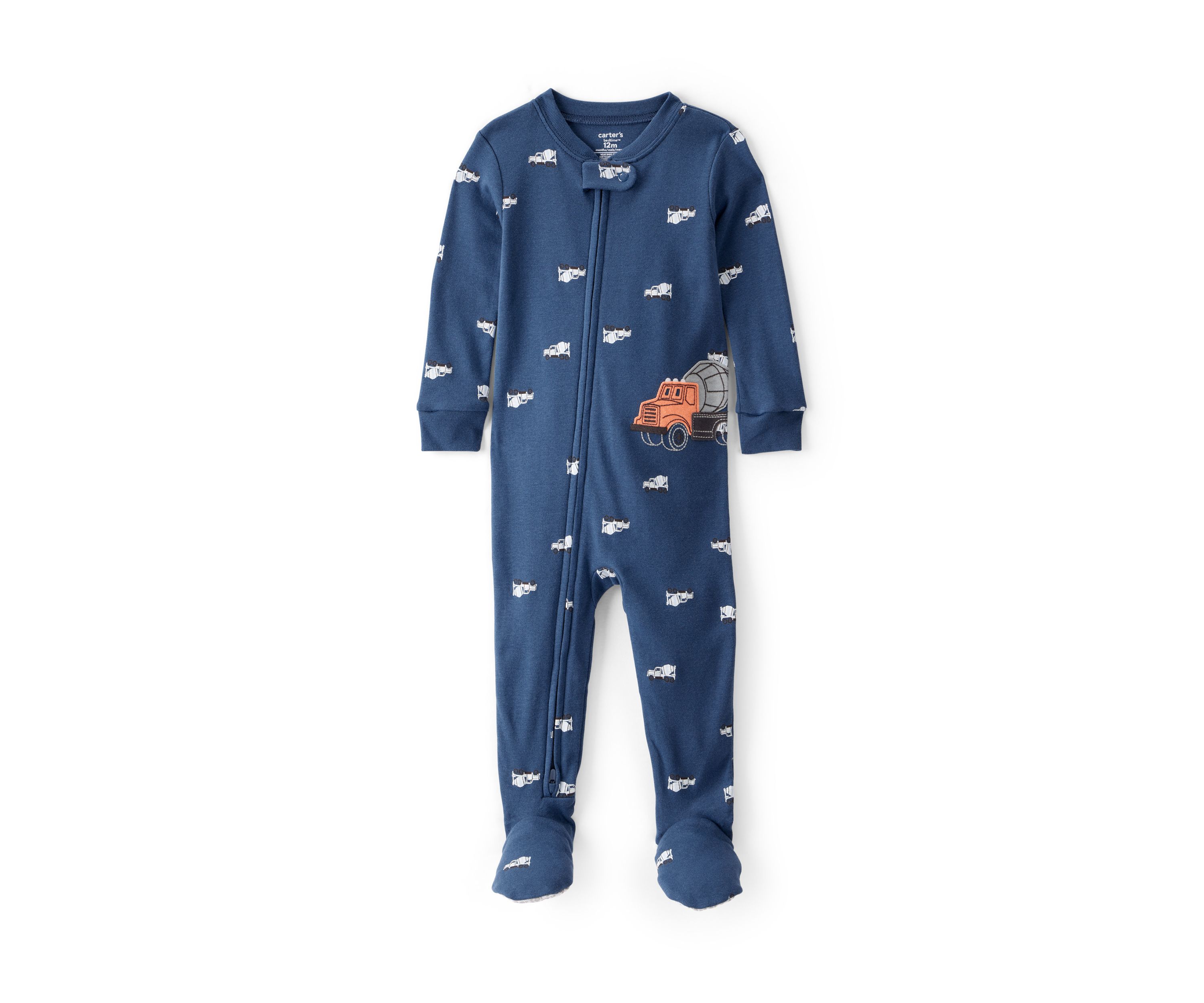 Toddler Boys Truck One Piece Pajama