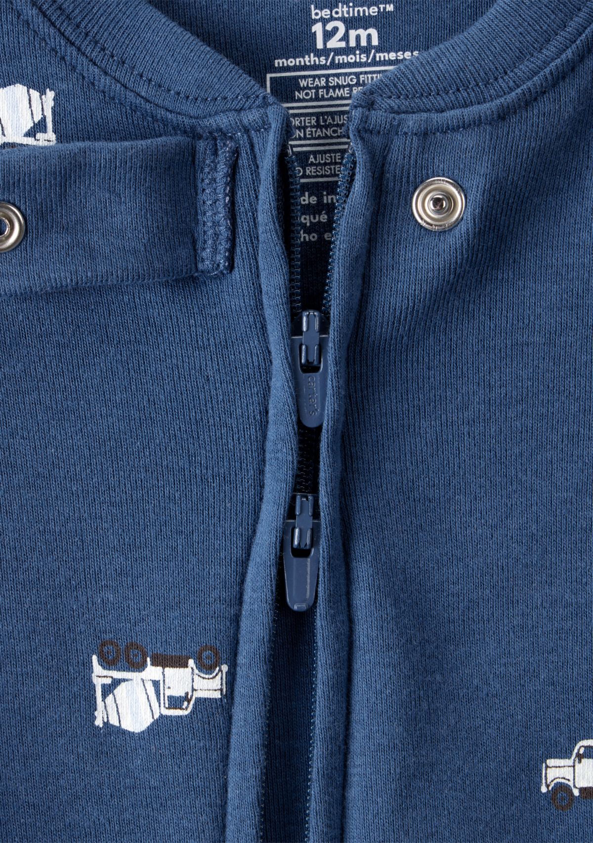 Toddler Boys Truck One Piece Pajama