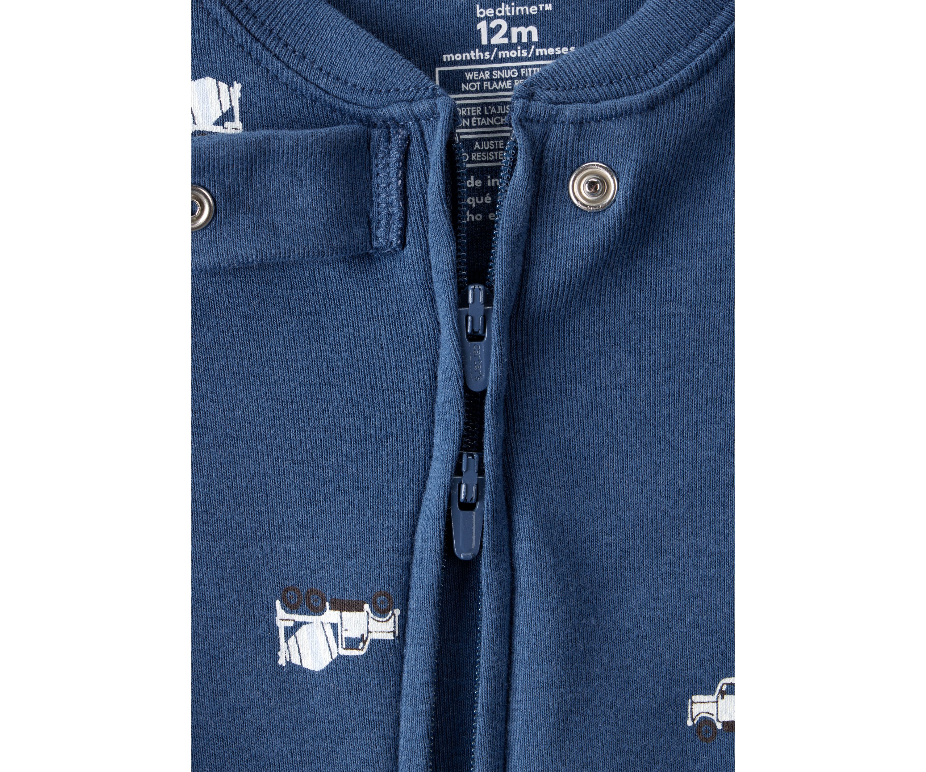 Toddler Boys Truck One Piece Pajama